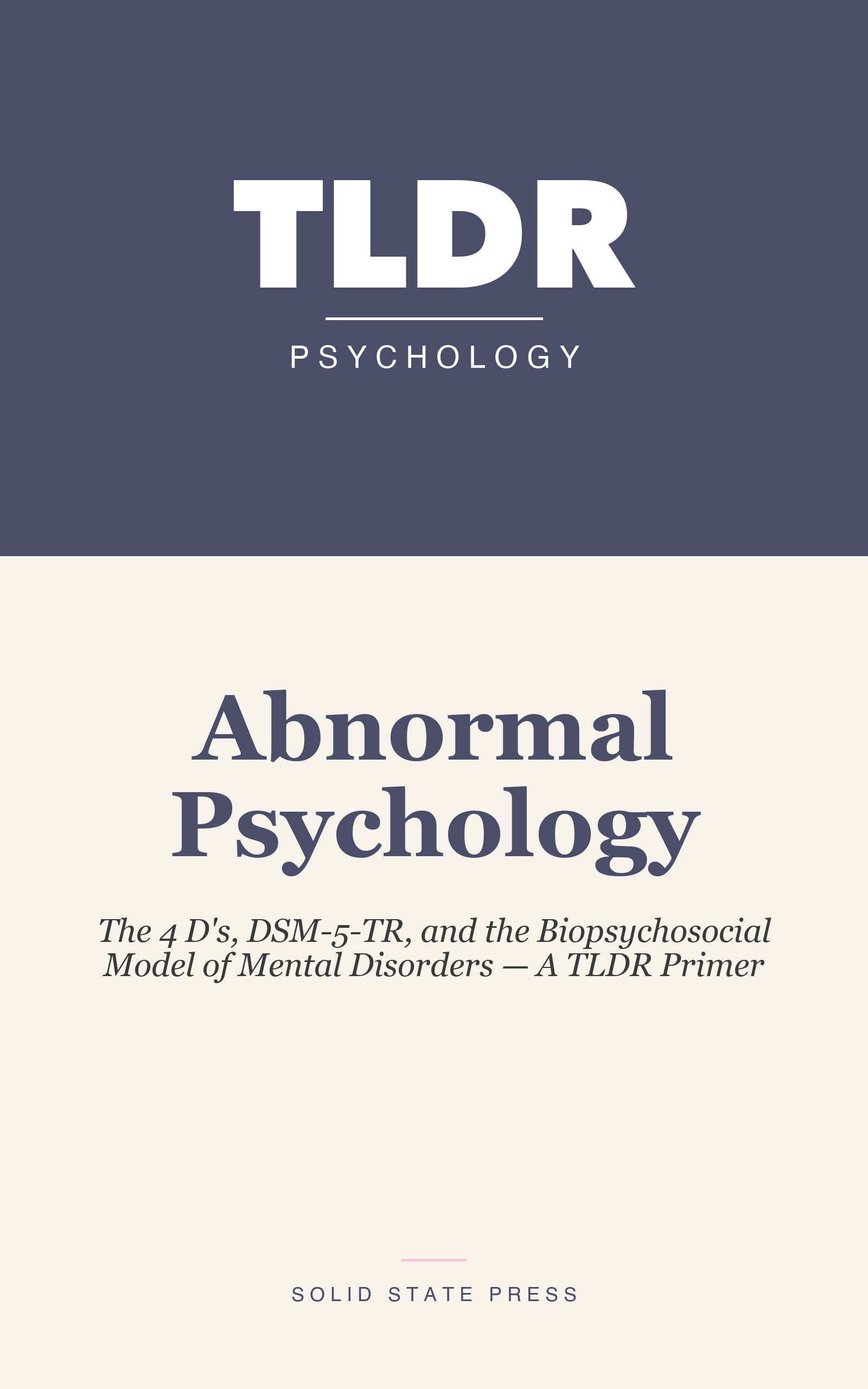Abnormal Psychology cover