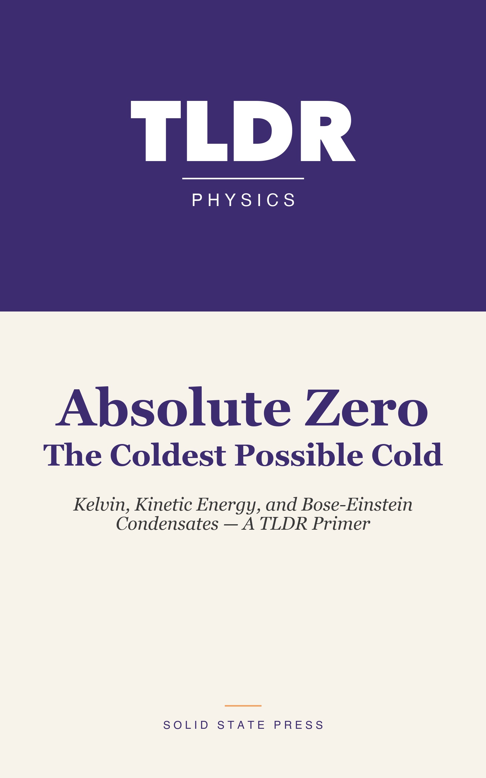 Absolute Zero: The Coldest Possible Cold cover