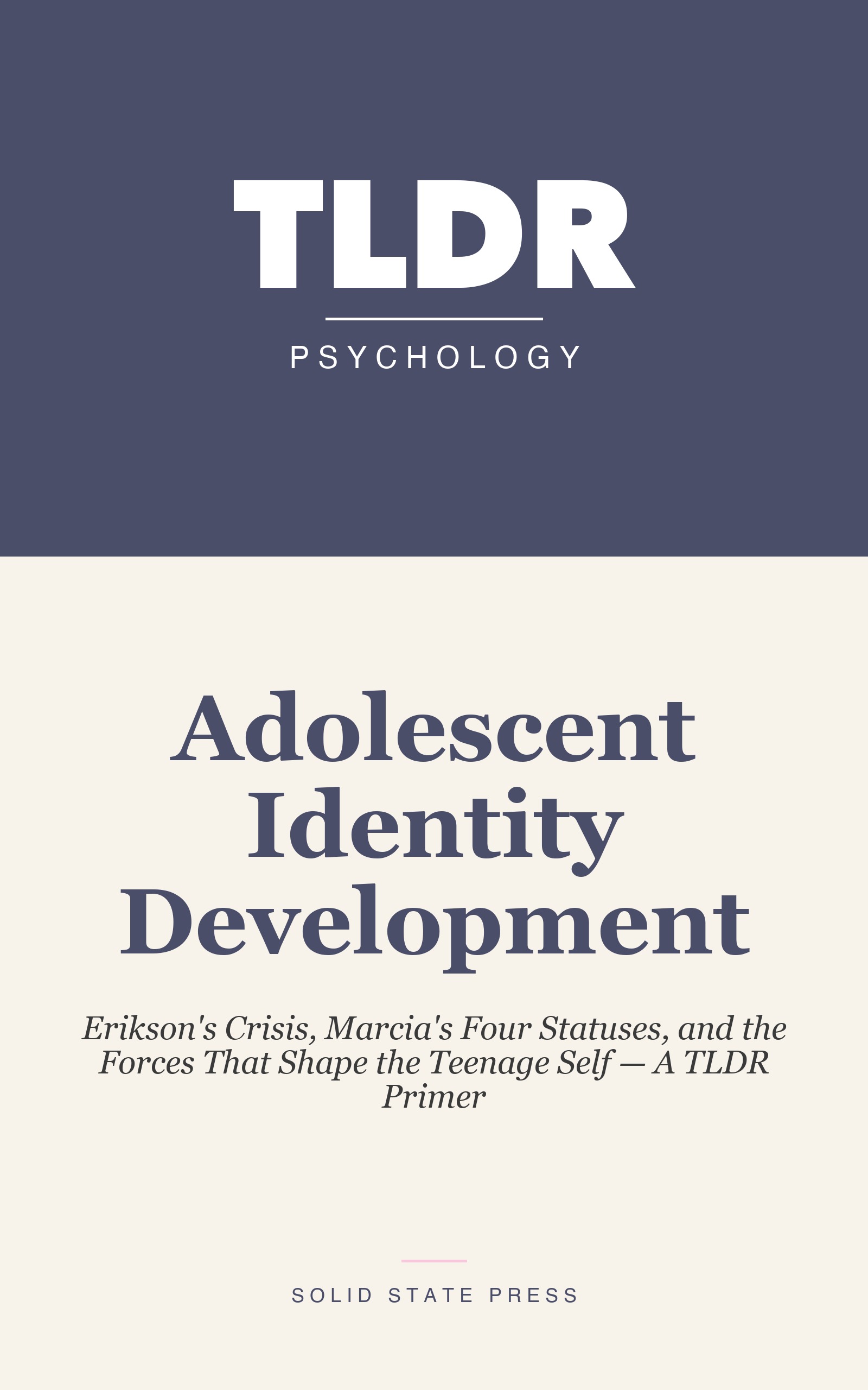 Adolescent Identity Development cover