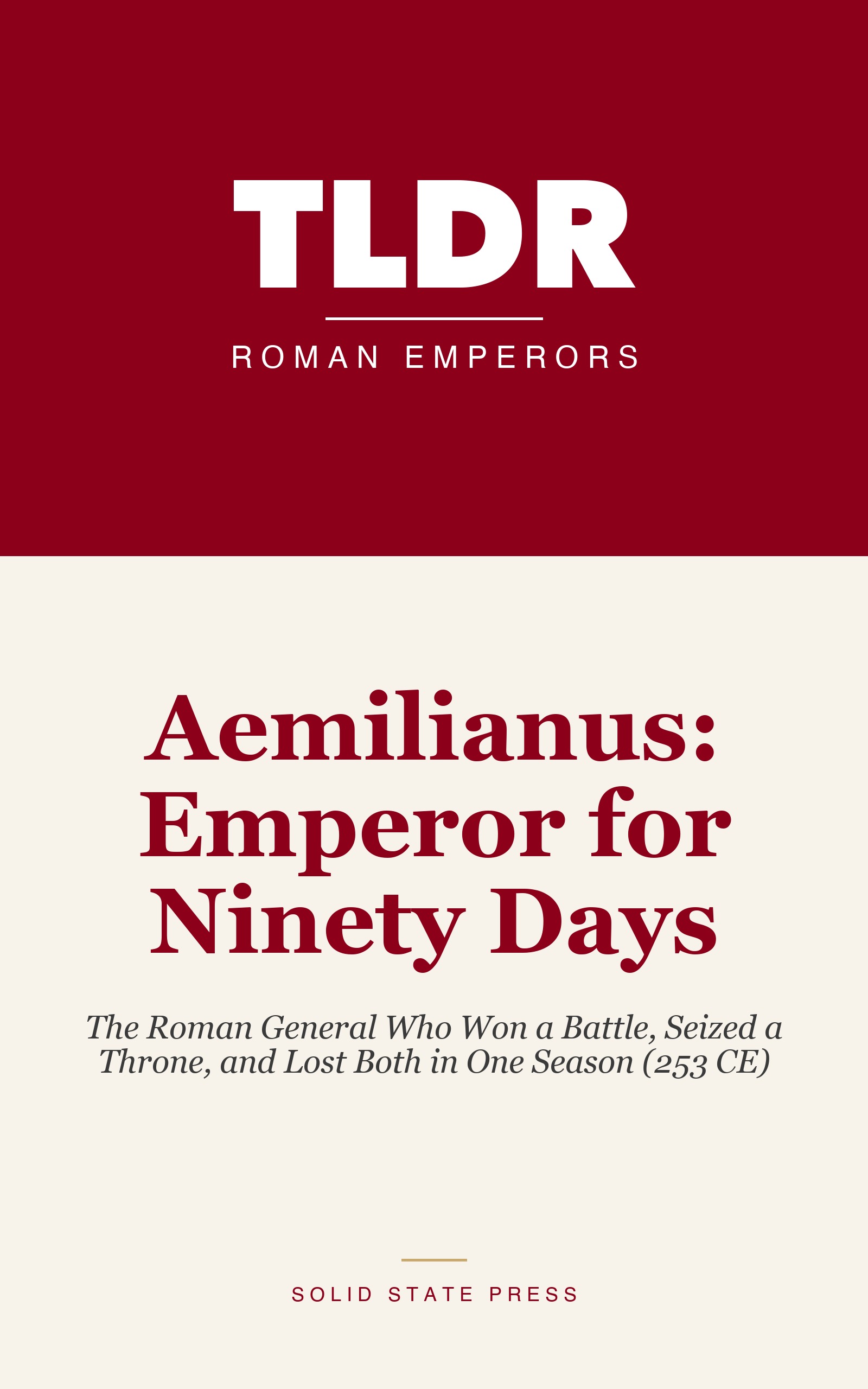 Aemilianus: Emperor for Ninety Days cover