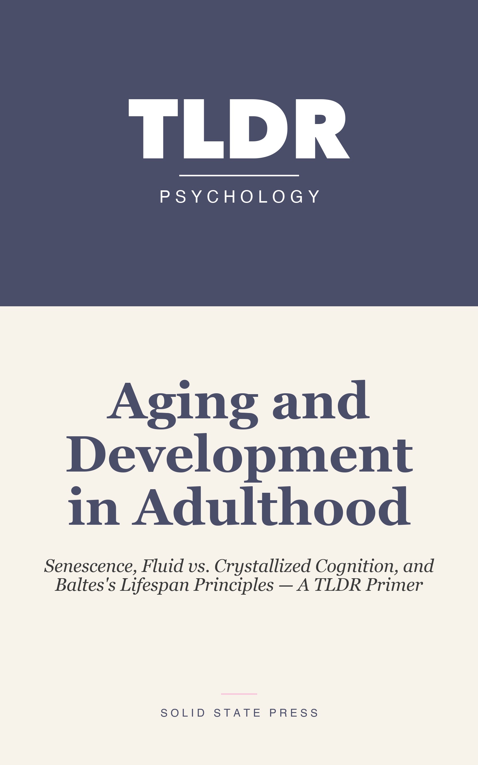 Aging and Development in Adulthood cover