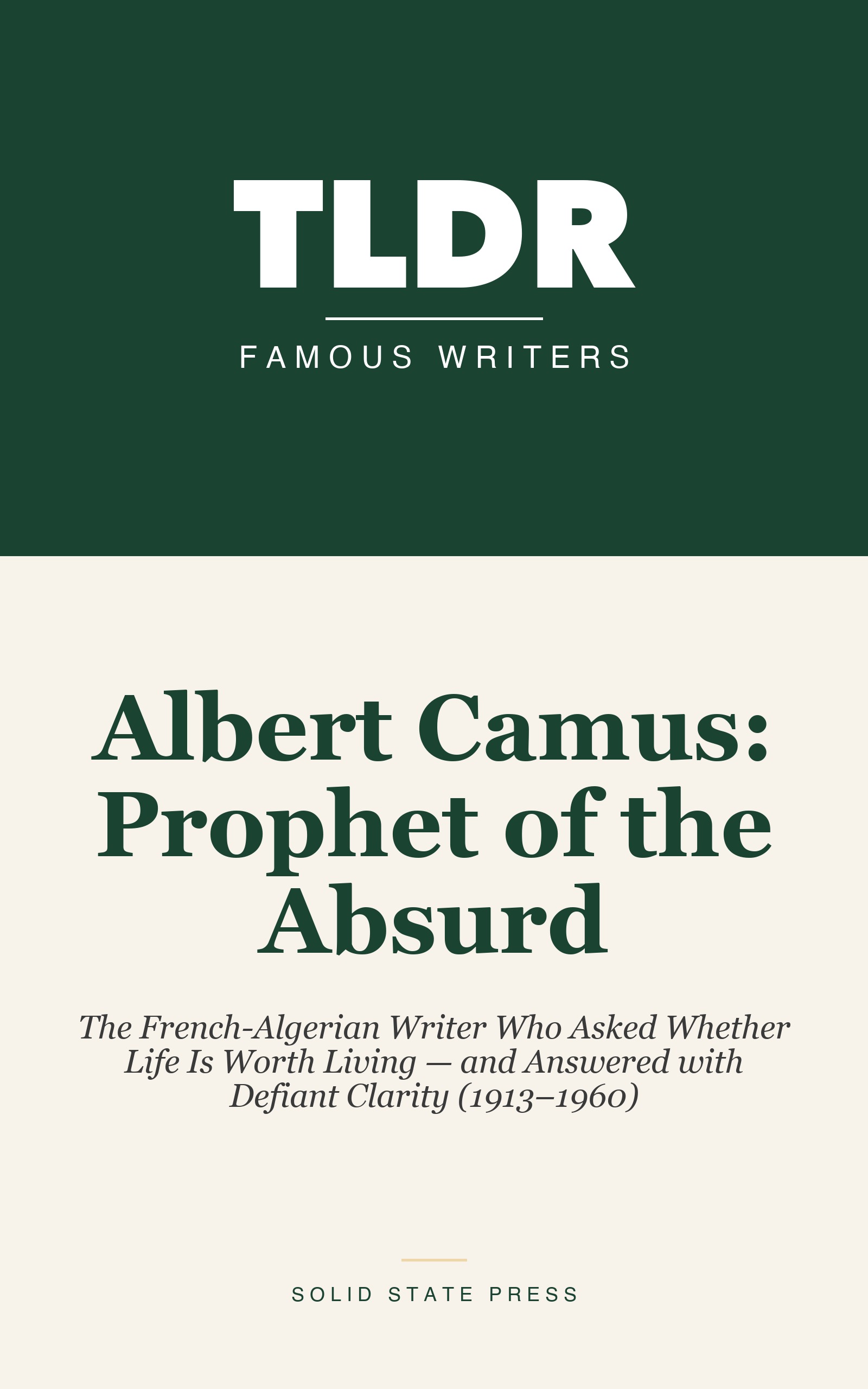 Albert Camus: Prophet of the Absurd cover