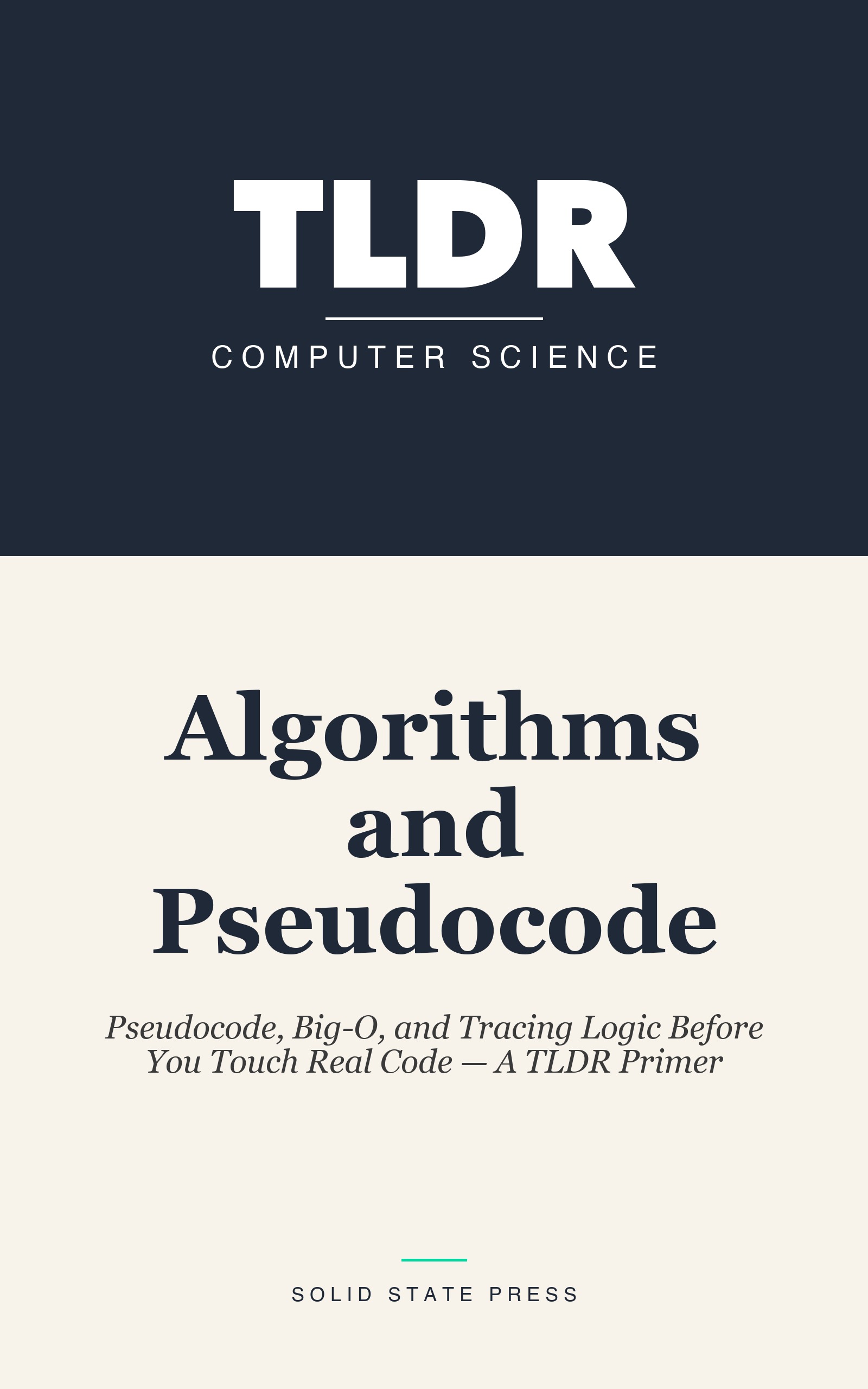 Algorithms and Pseudocode cover