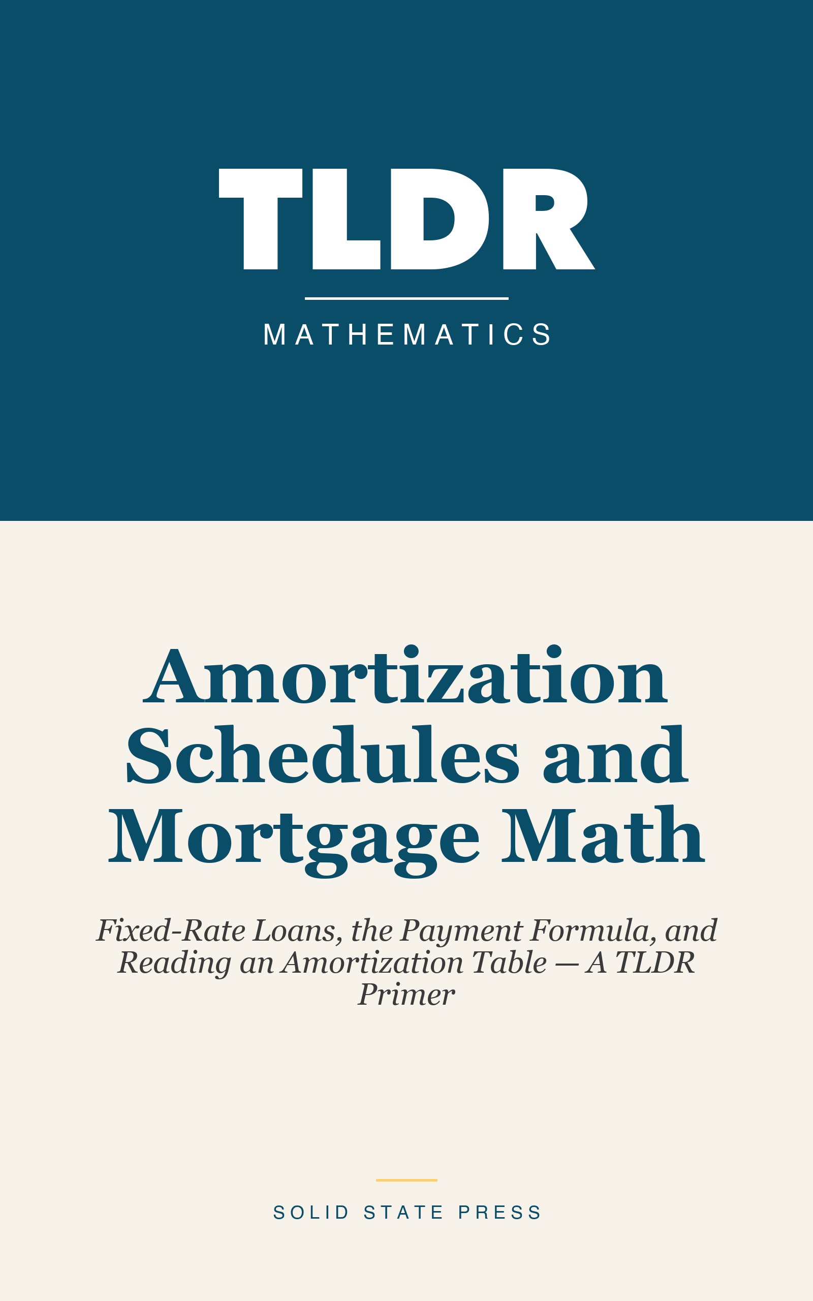Amortization Schedules and Mortgage Math cover