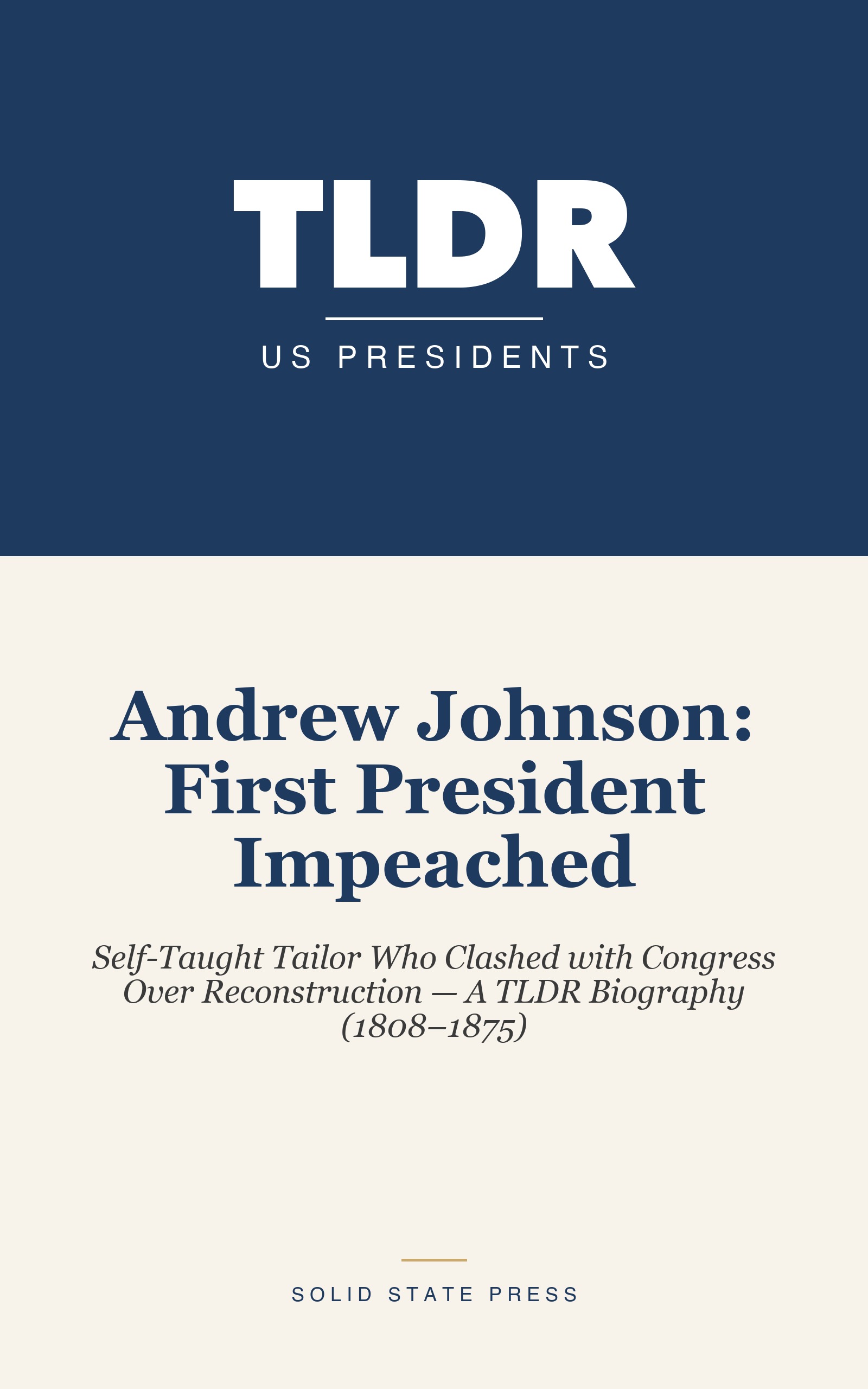 Andrew Johnson: First President Impeached cover