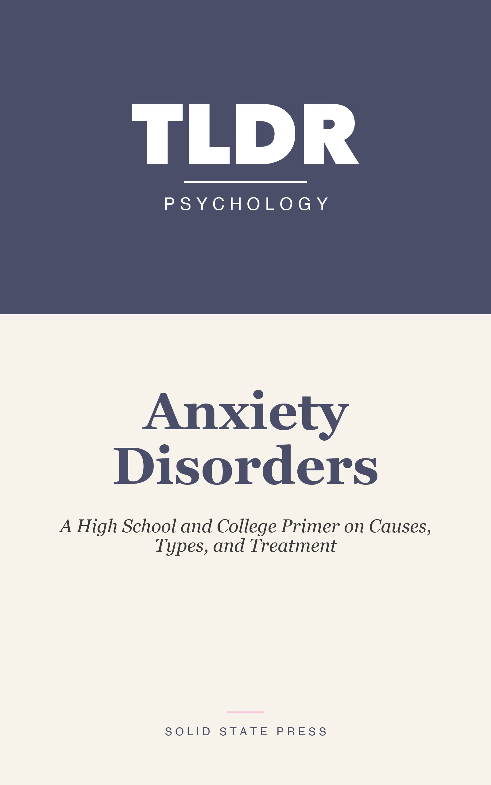 Anxiety Disorders cover