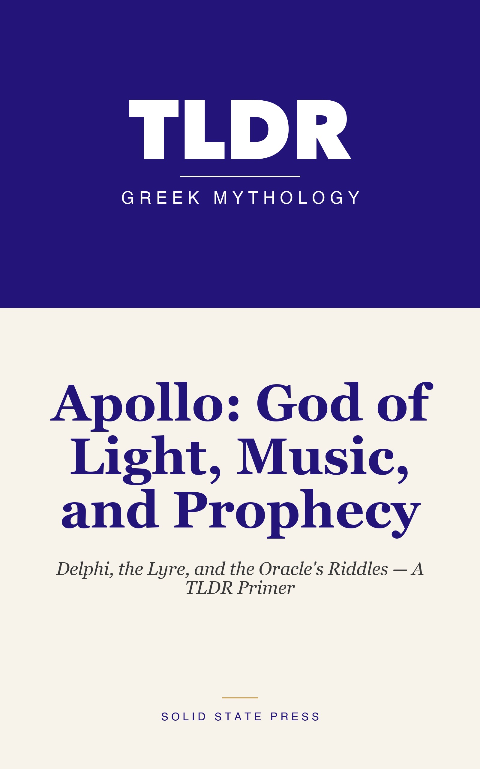 Apollo: God of Light, Music, and Prophecy cover