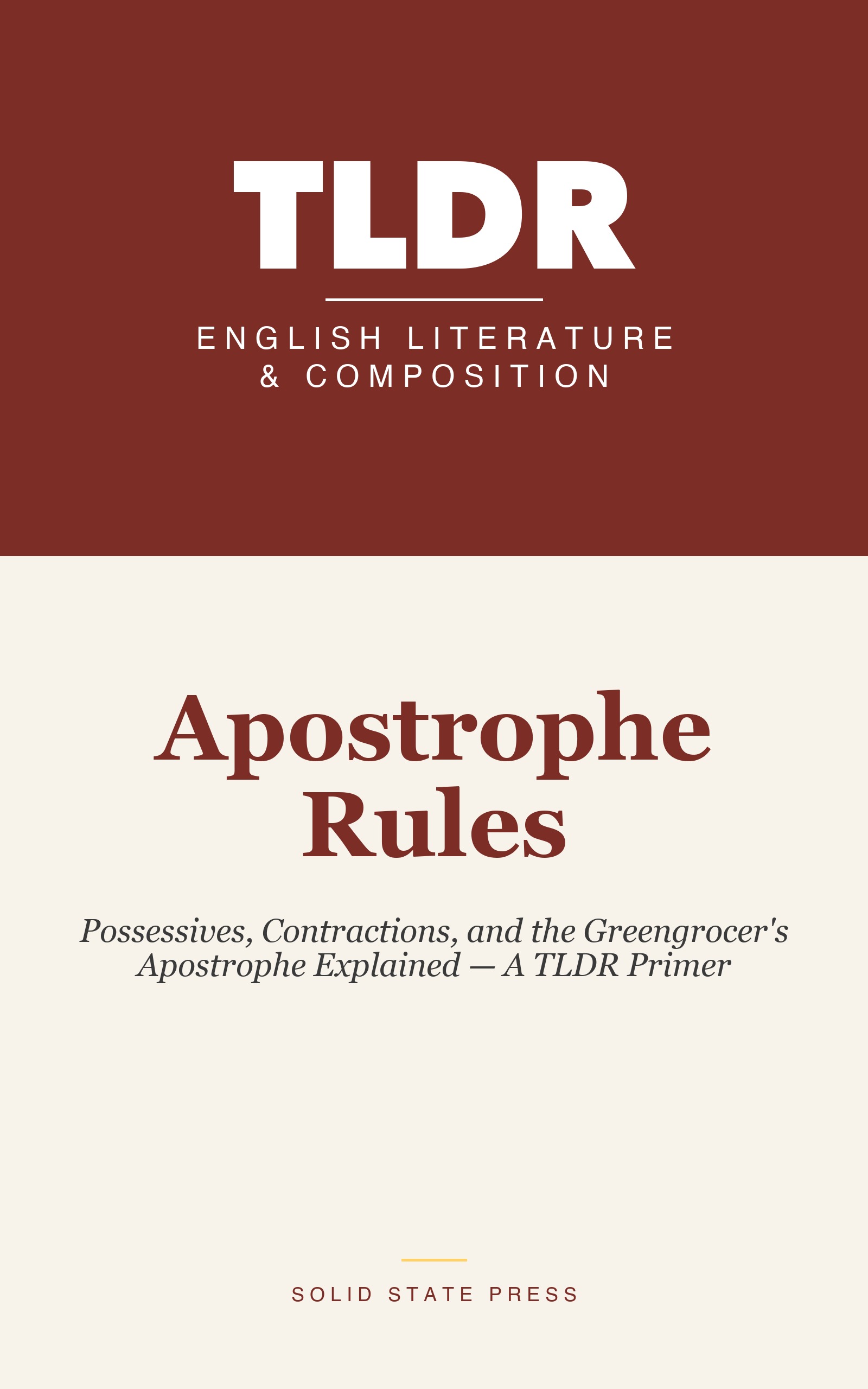 Apostrophe Rules cover
