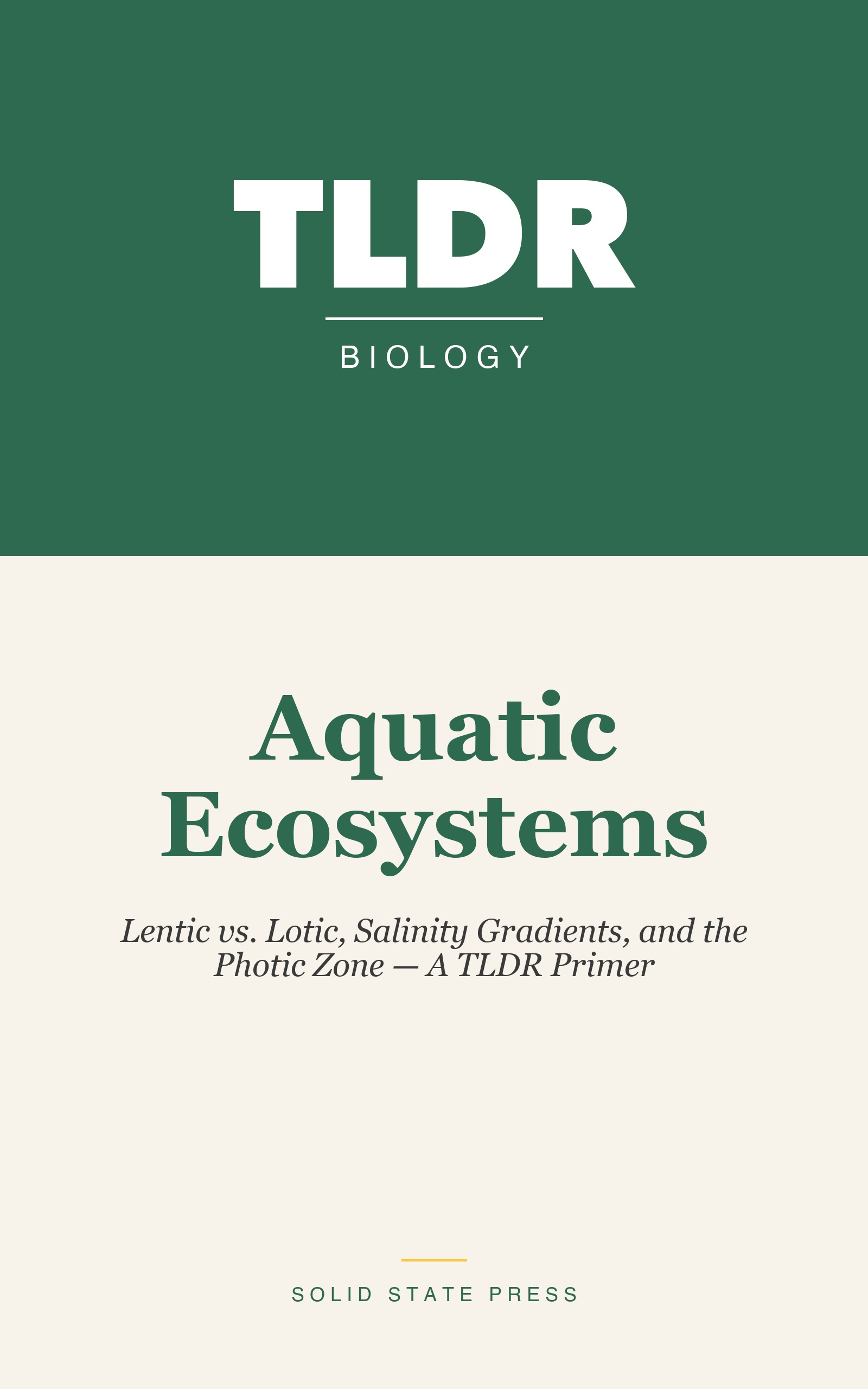 Aquatic Ecosystems cover