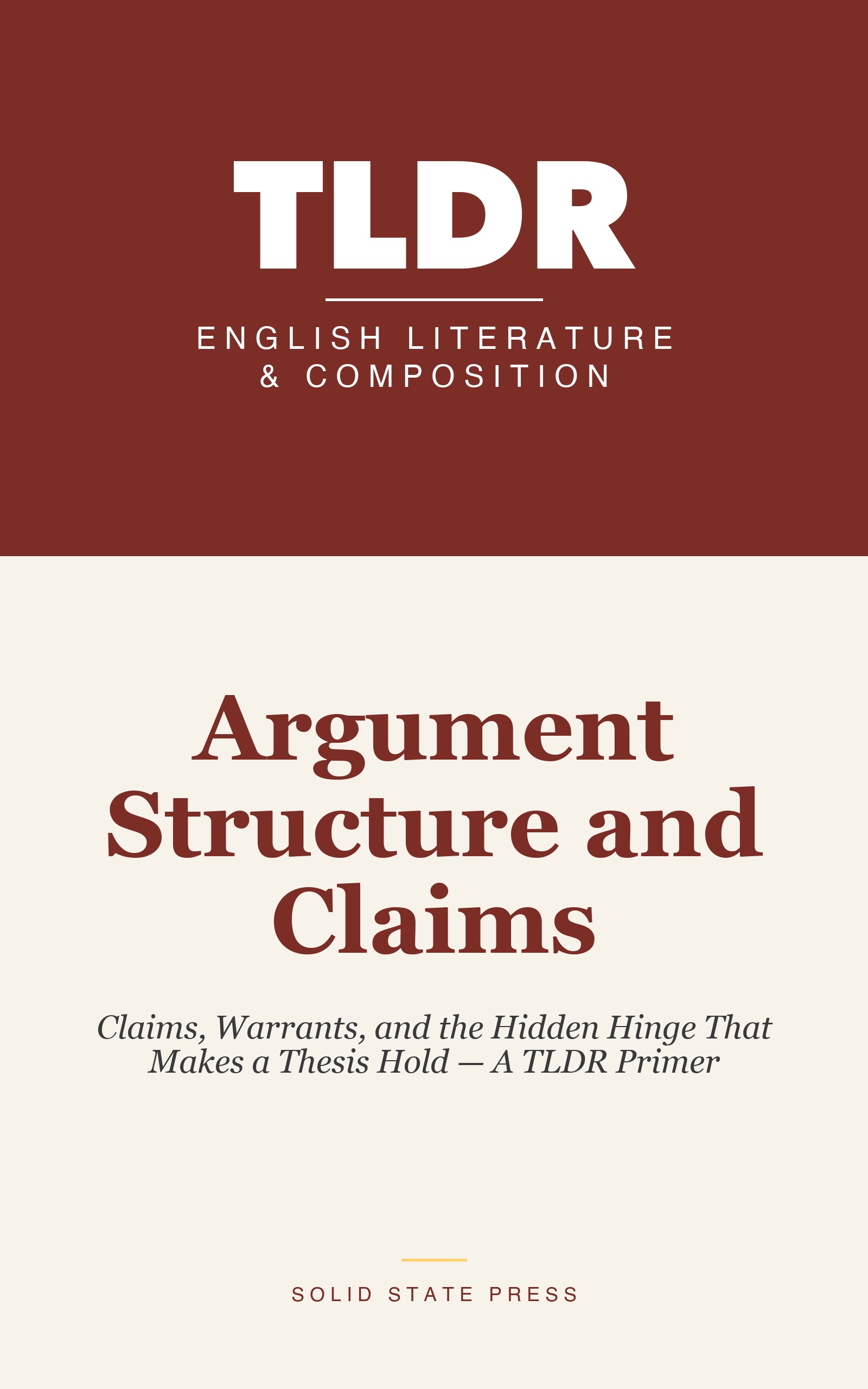 Argument Structure and Claims cover