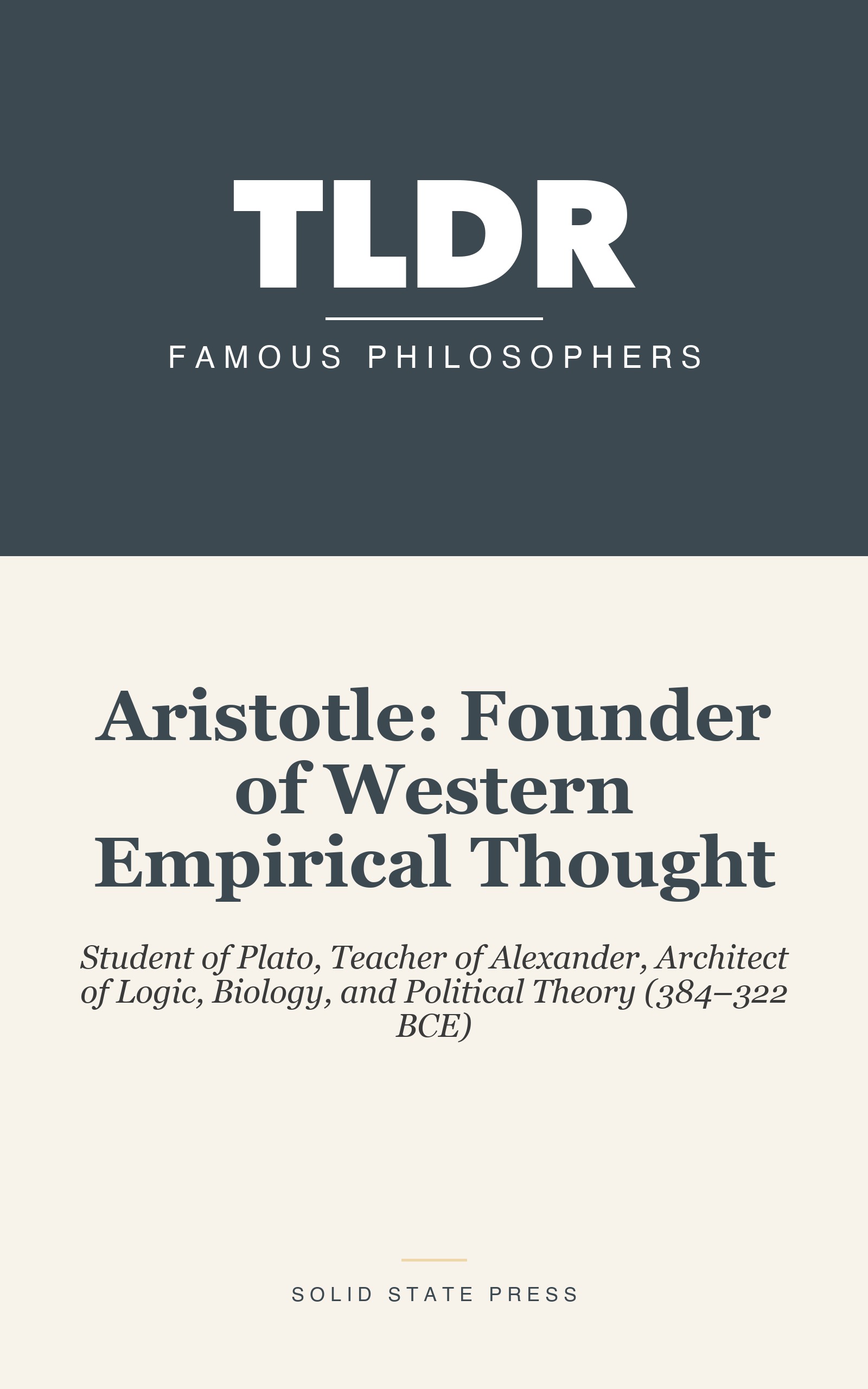 Aristotle: Founder of Western Empirical Thought cover