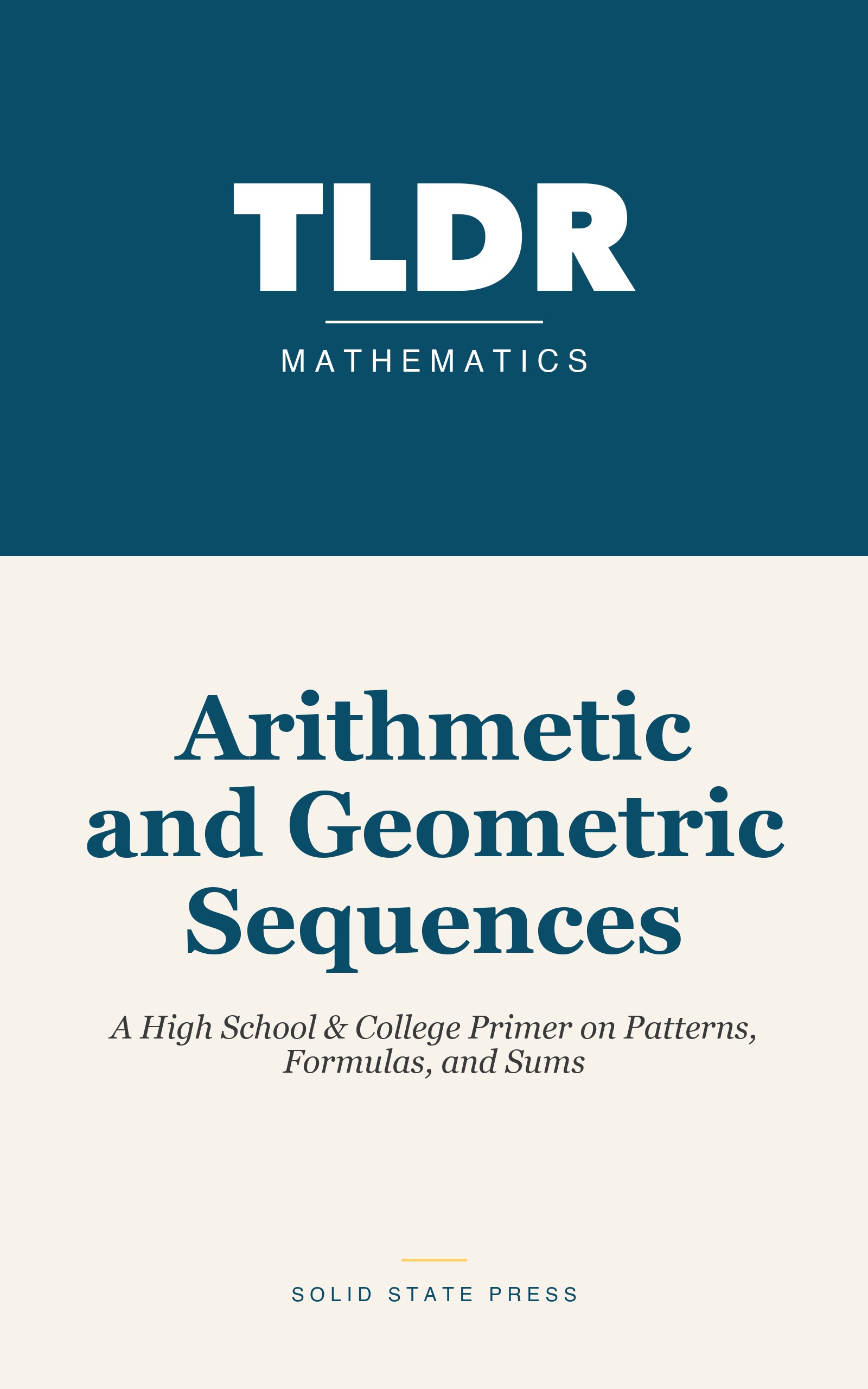 Arithmetic and Geometric Sequences cover