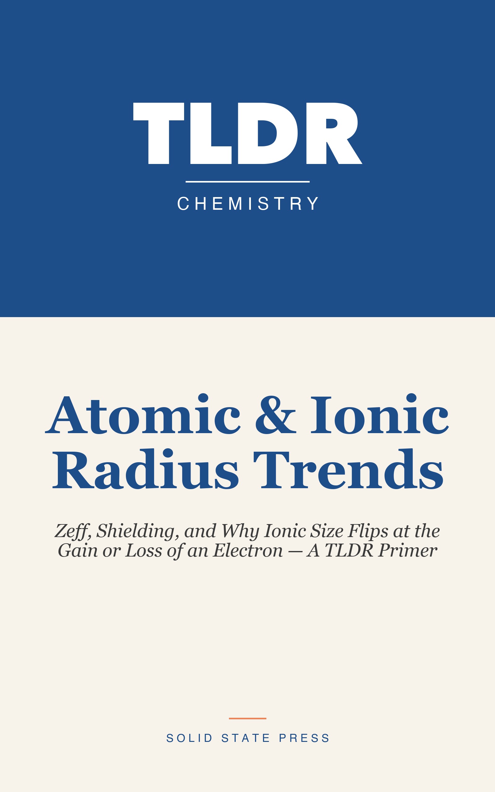 Atomic & Ionic Radius Trends cover