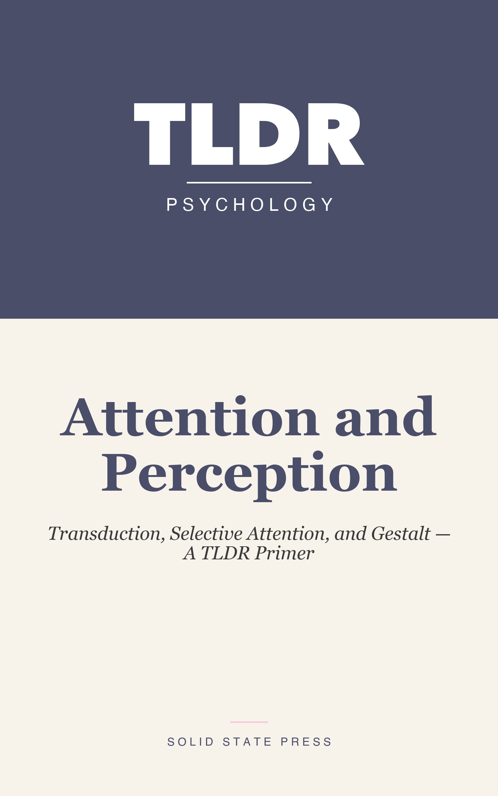 Attention and Perception cover
