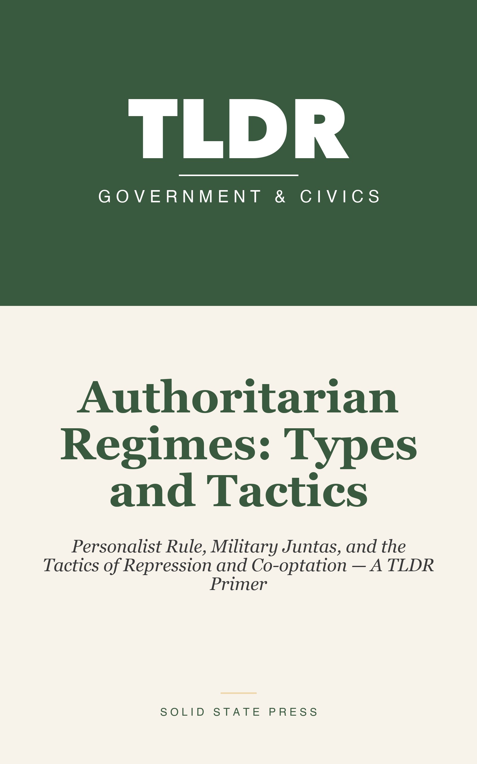 Authoritarian Regimes: Types and Tactics cover