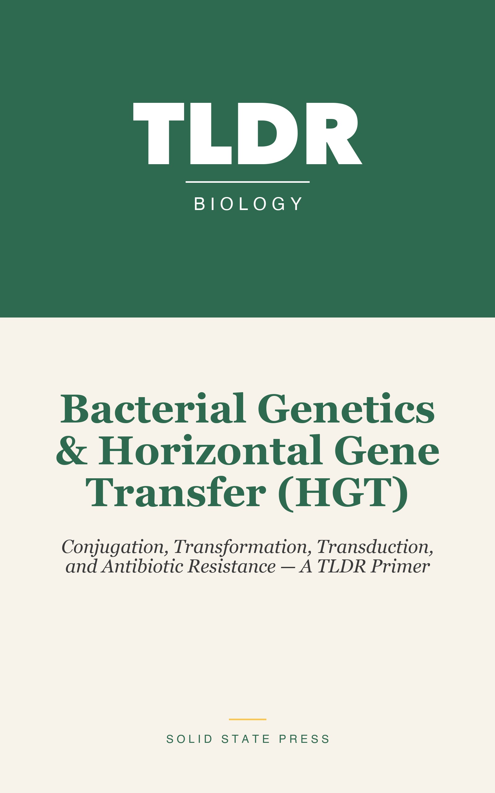 Bacterial Genetics & Horizontal Gene Transfer (HGT) cover