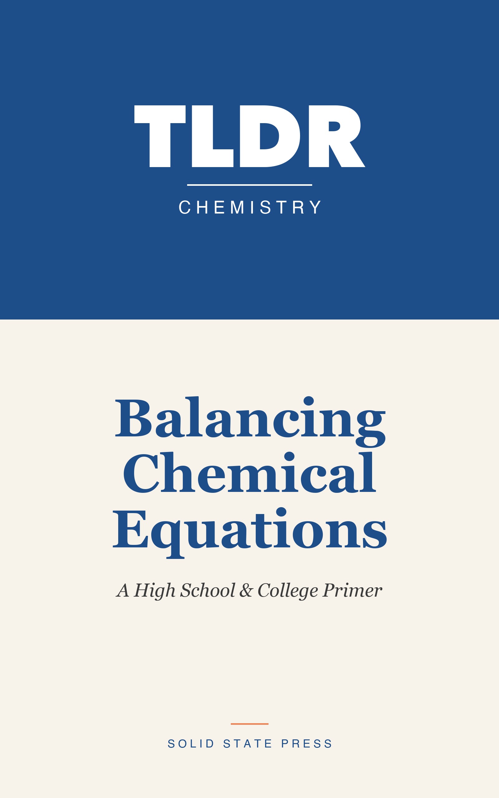 Balancing Chemical Equations cover
