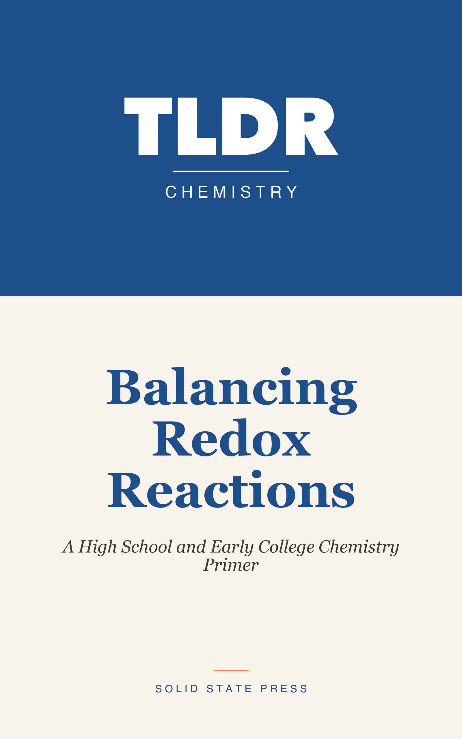 Balancing Redox Reactions cover
