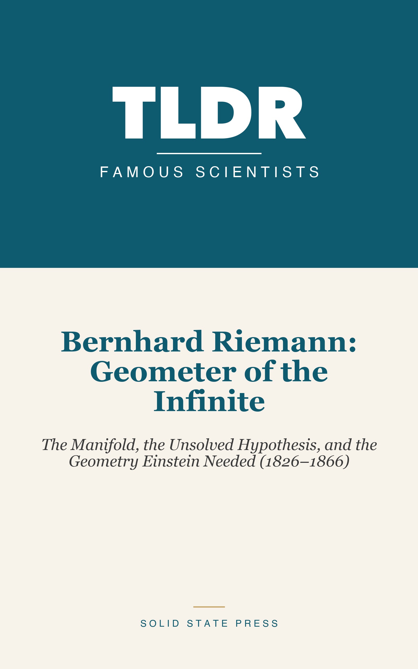 Bernhard Riemann: Geometer of the Infinite cover