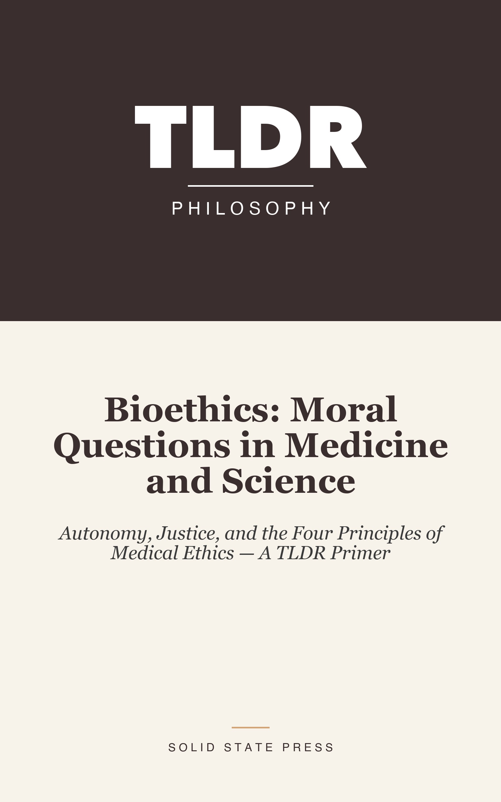 Bioethics: Moral Questions in Medicine and Science cover