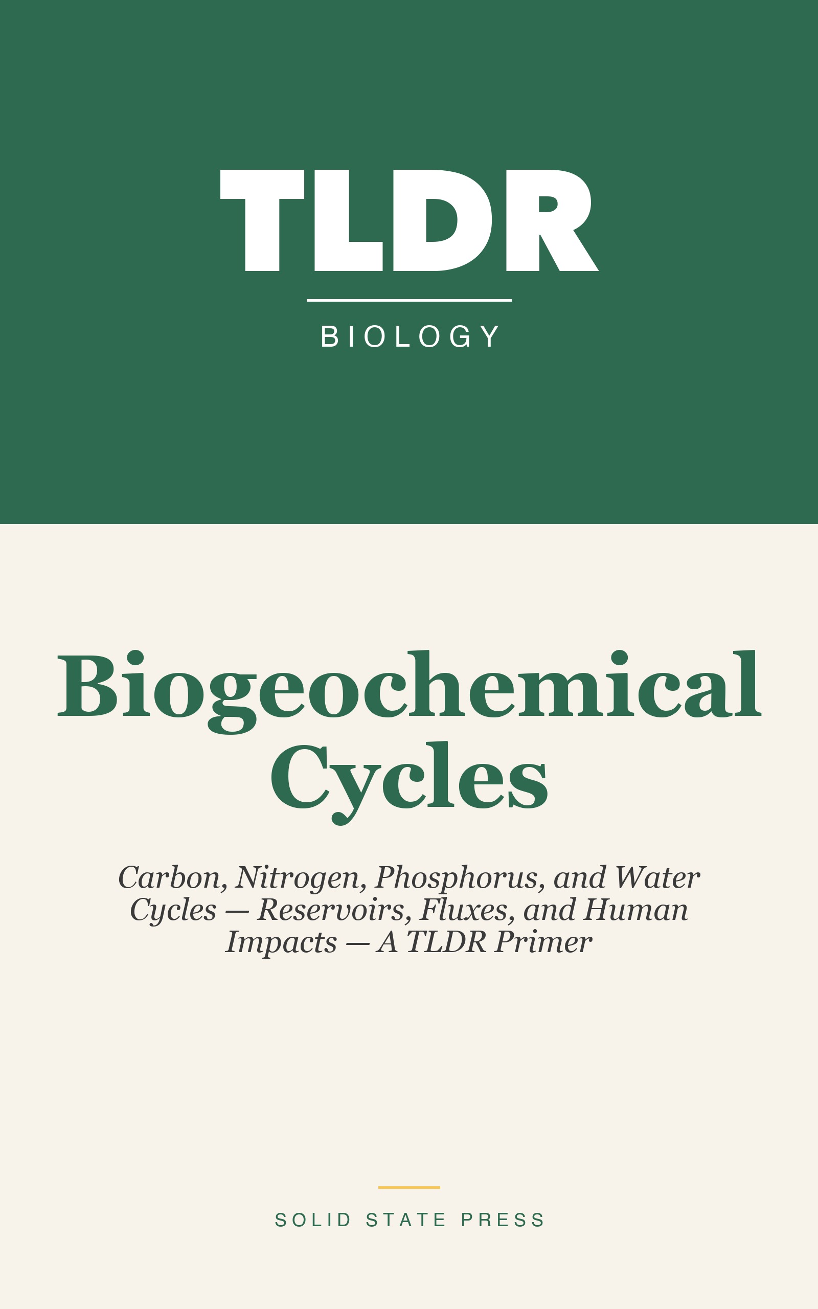Biogeochemical Cycles cover