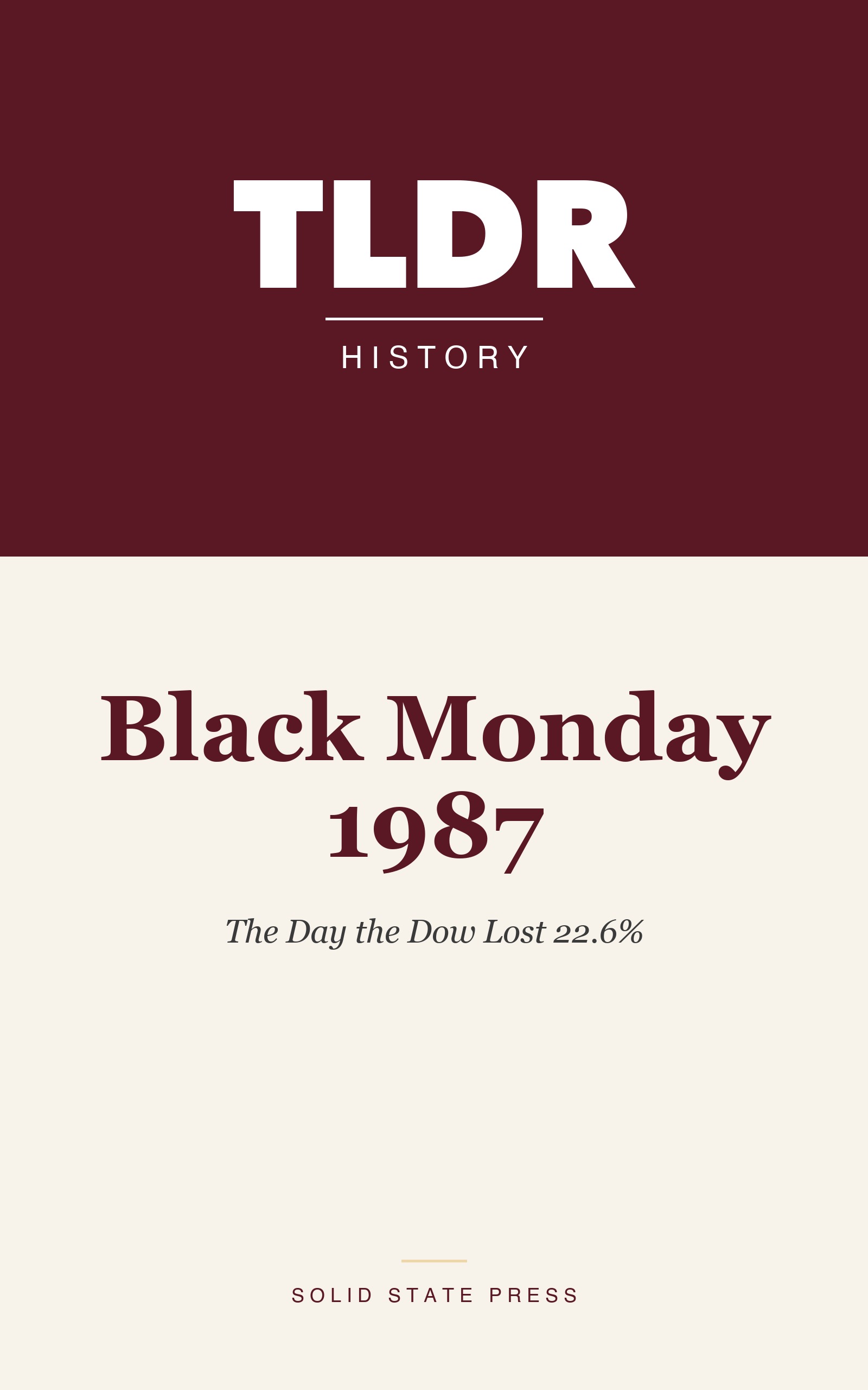 Black Monday 1987 cover