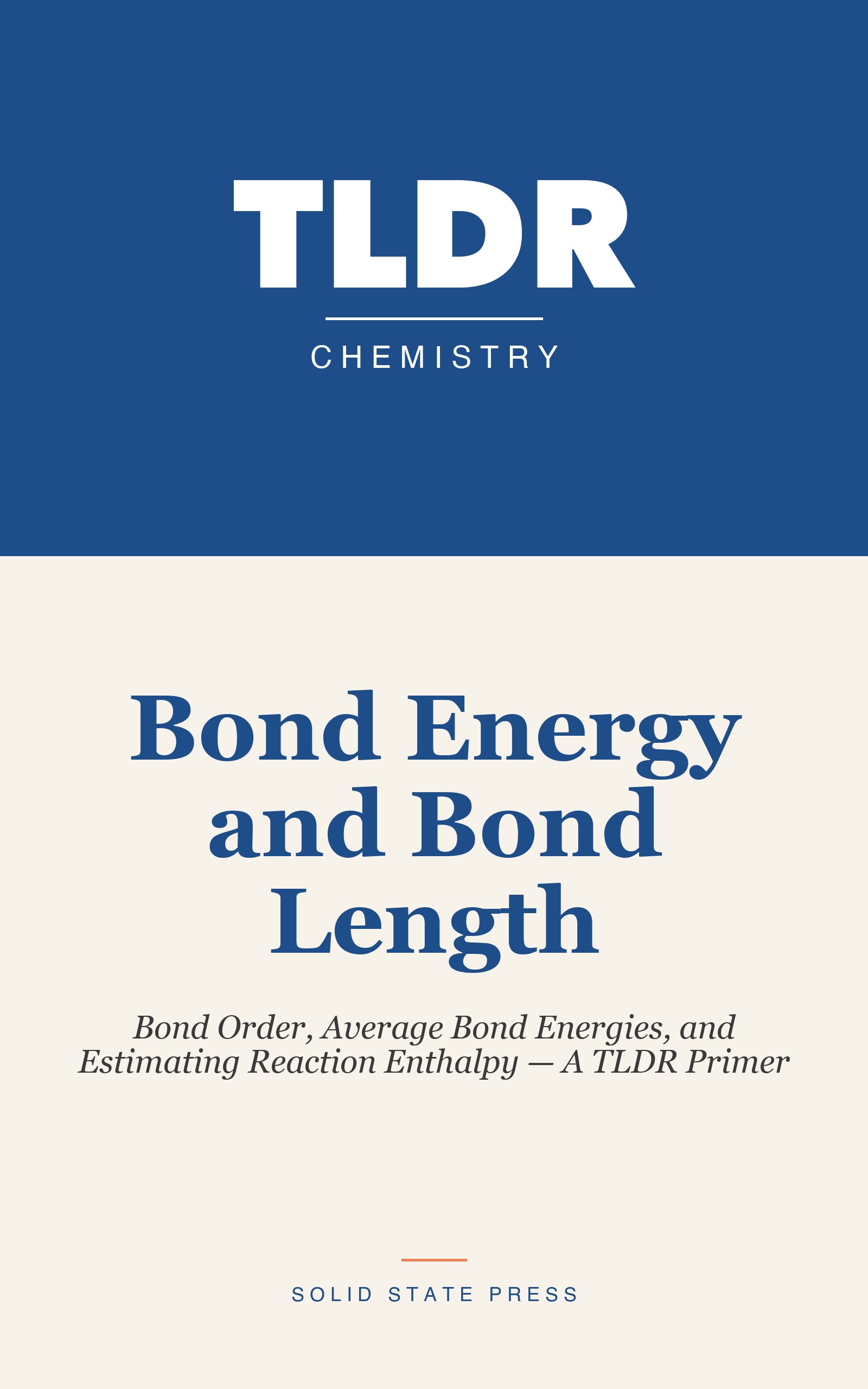 Bond Energy and Bond Length cover