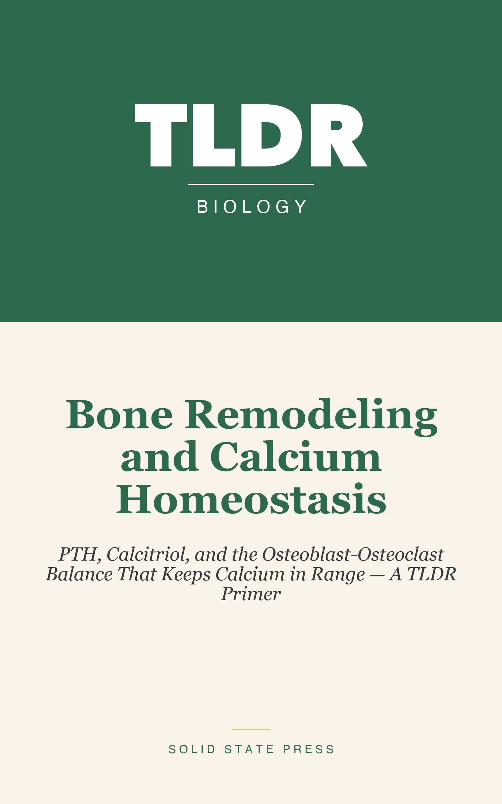 Bone Remodeling and Calcium Homeostasis cover