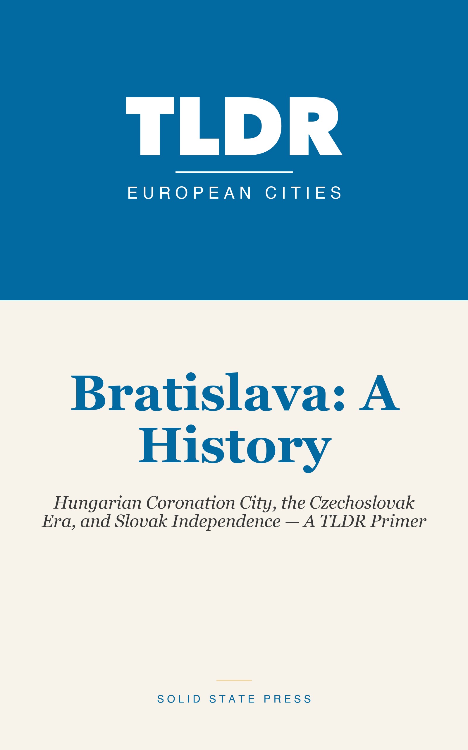 Bratislava: A History cover