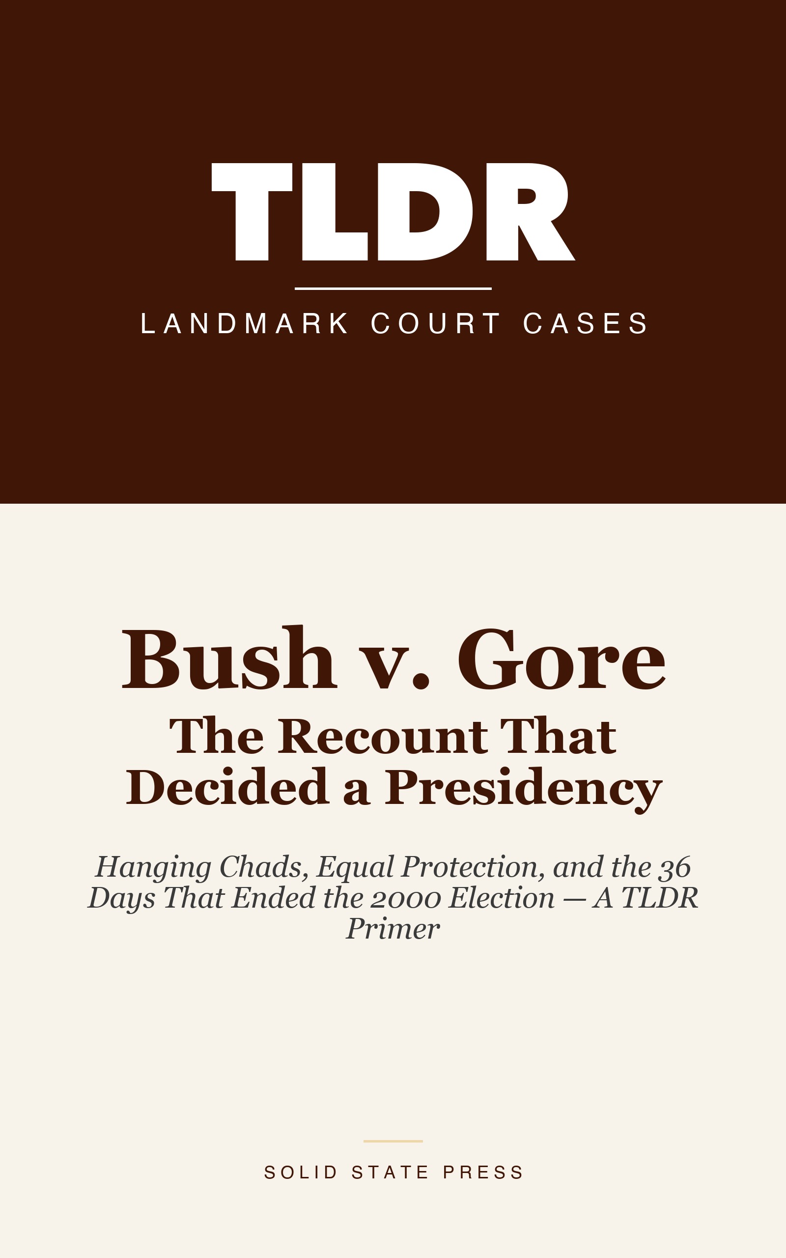 Bush v. Gore: The Recount That Decided a Presidency cover