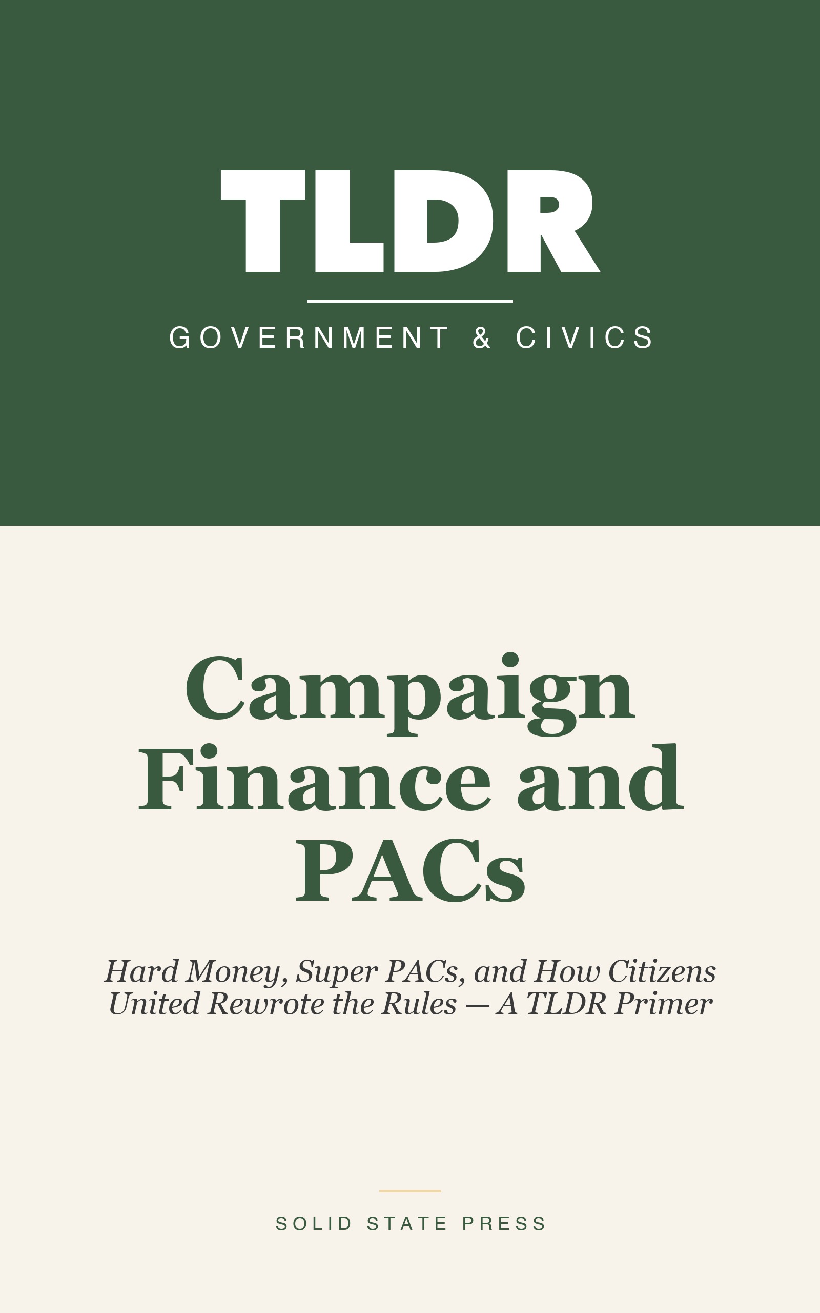 Campaign Finance and PACs cover
