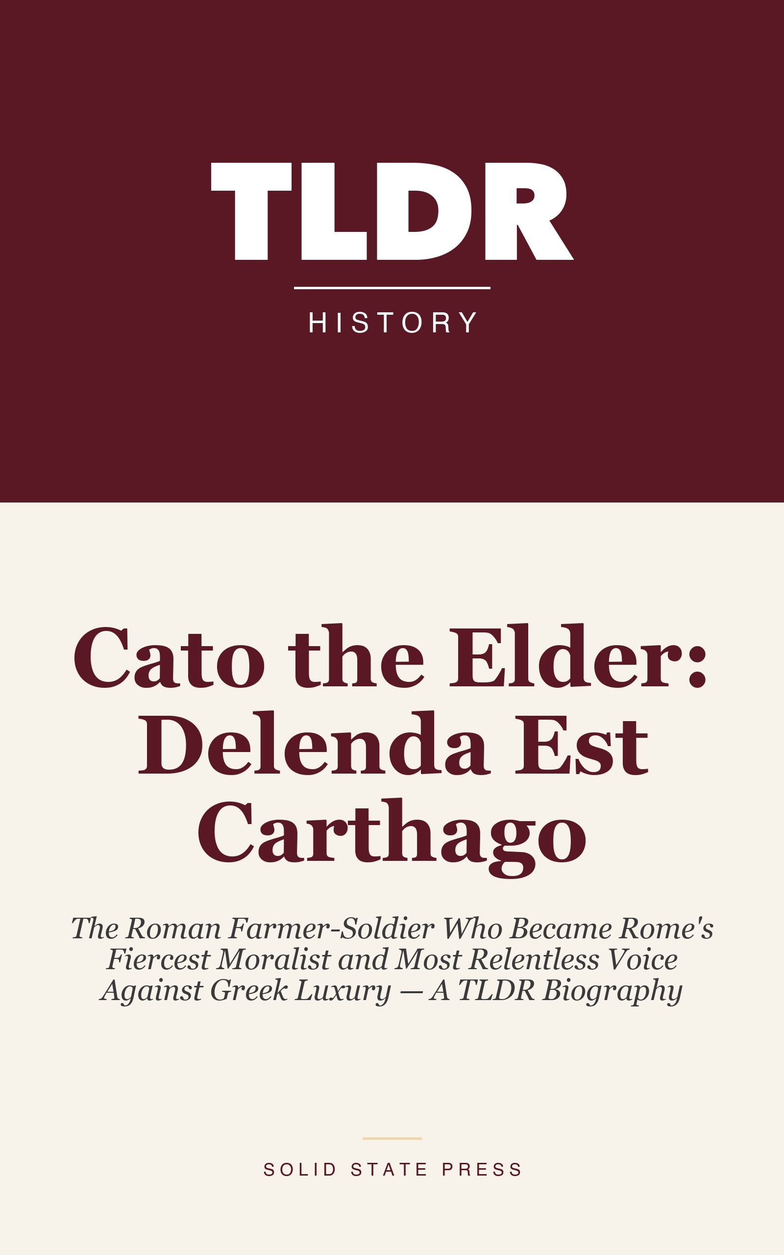 Cato the Elder: Delenda Est Carthago cover