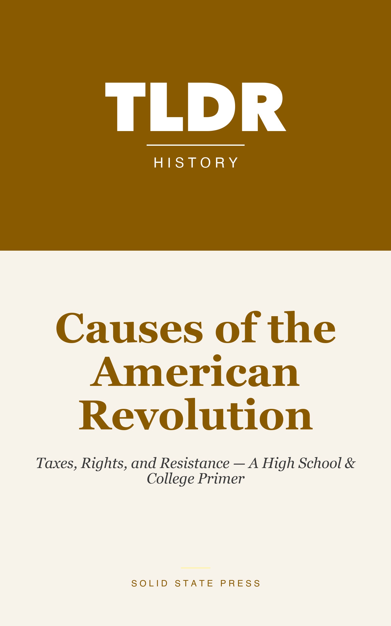 Causes of the American Revolution cover