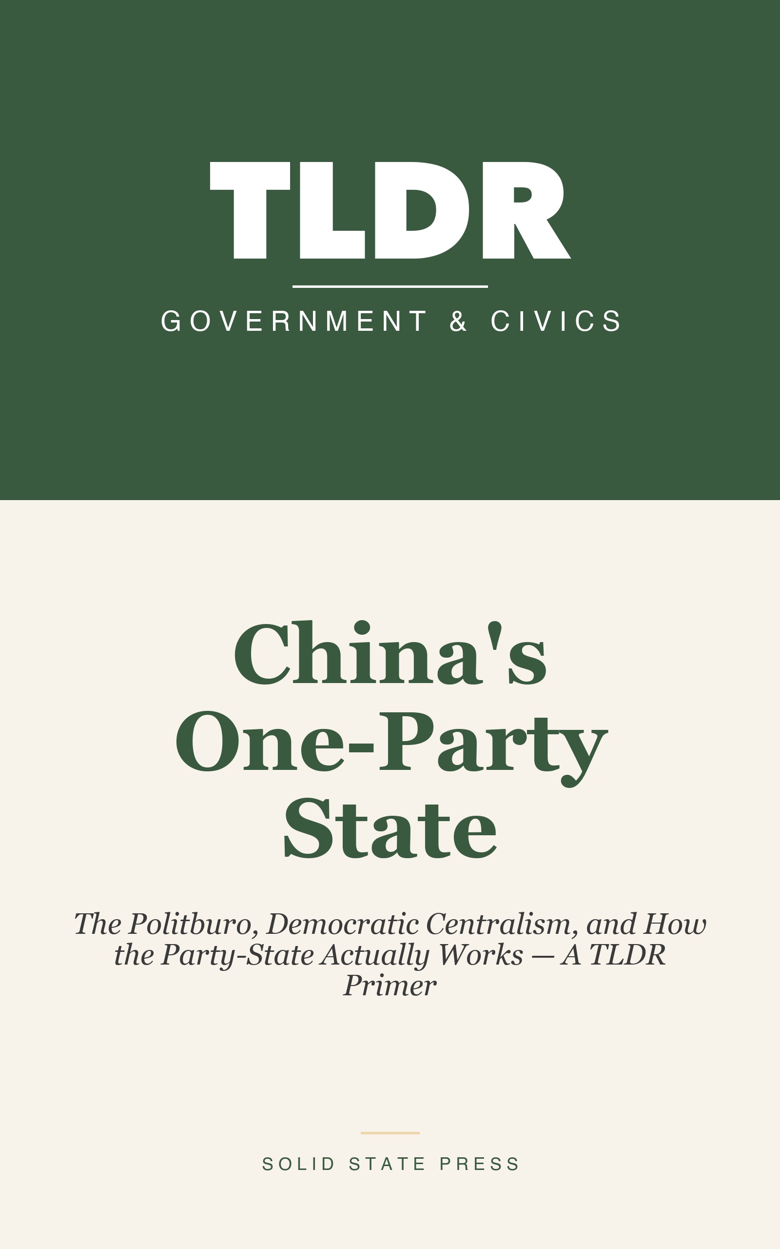 China's One-Party State cover