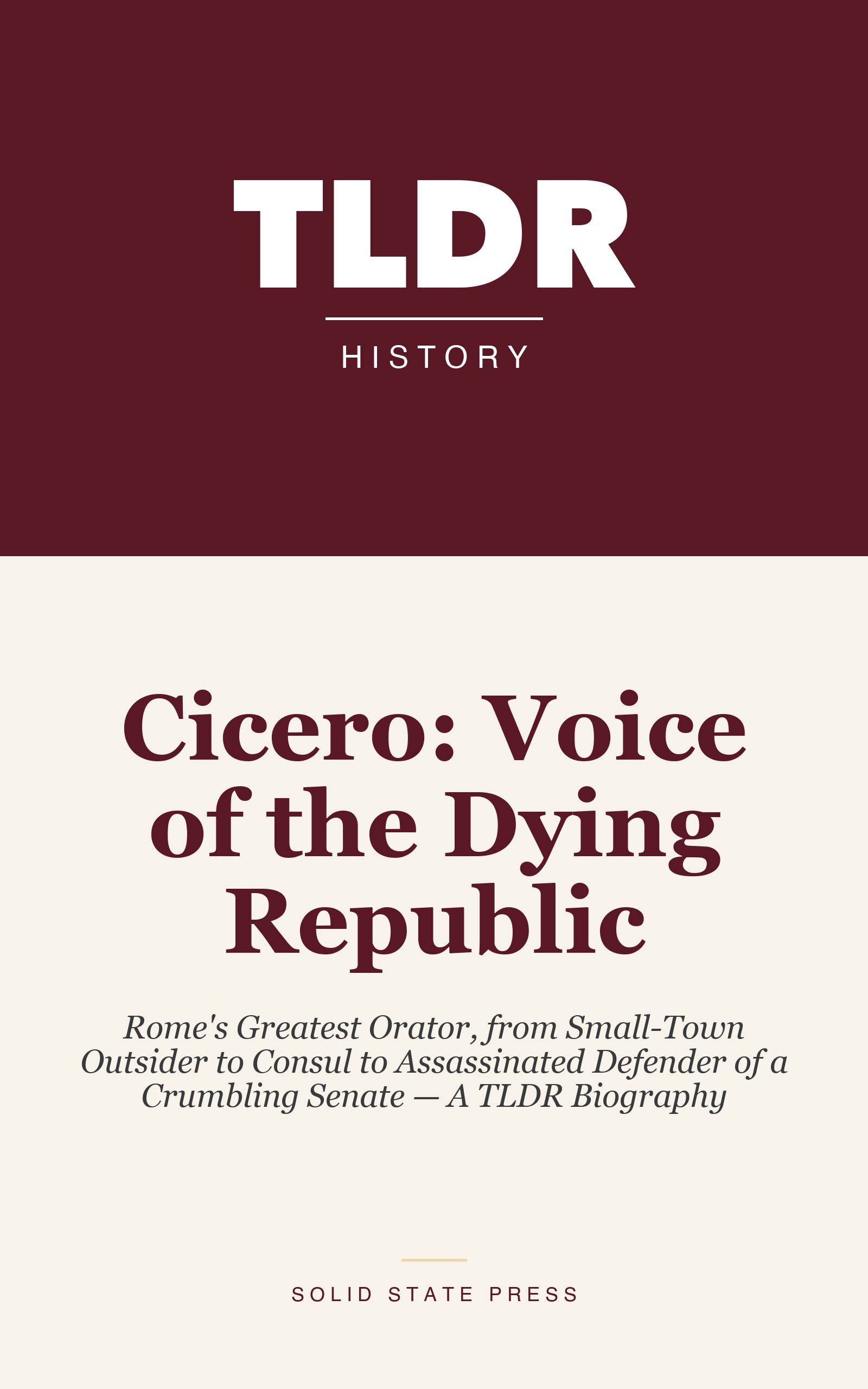 Cicero: Voice of the Dying Republic cover