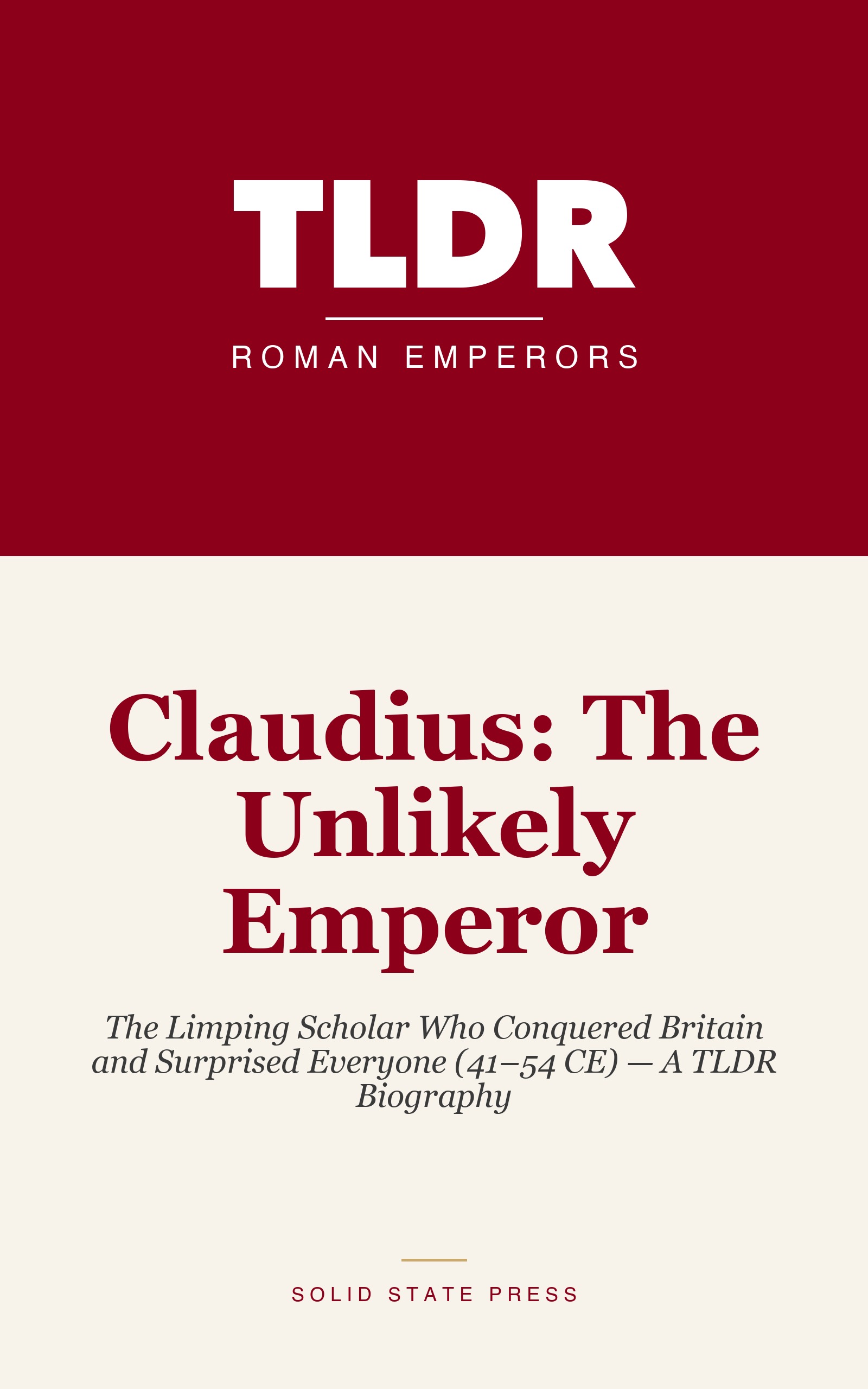 Claudius: The Unlikely Emperor cover
