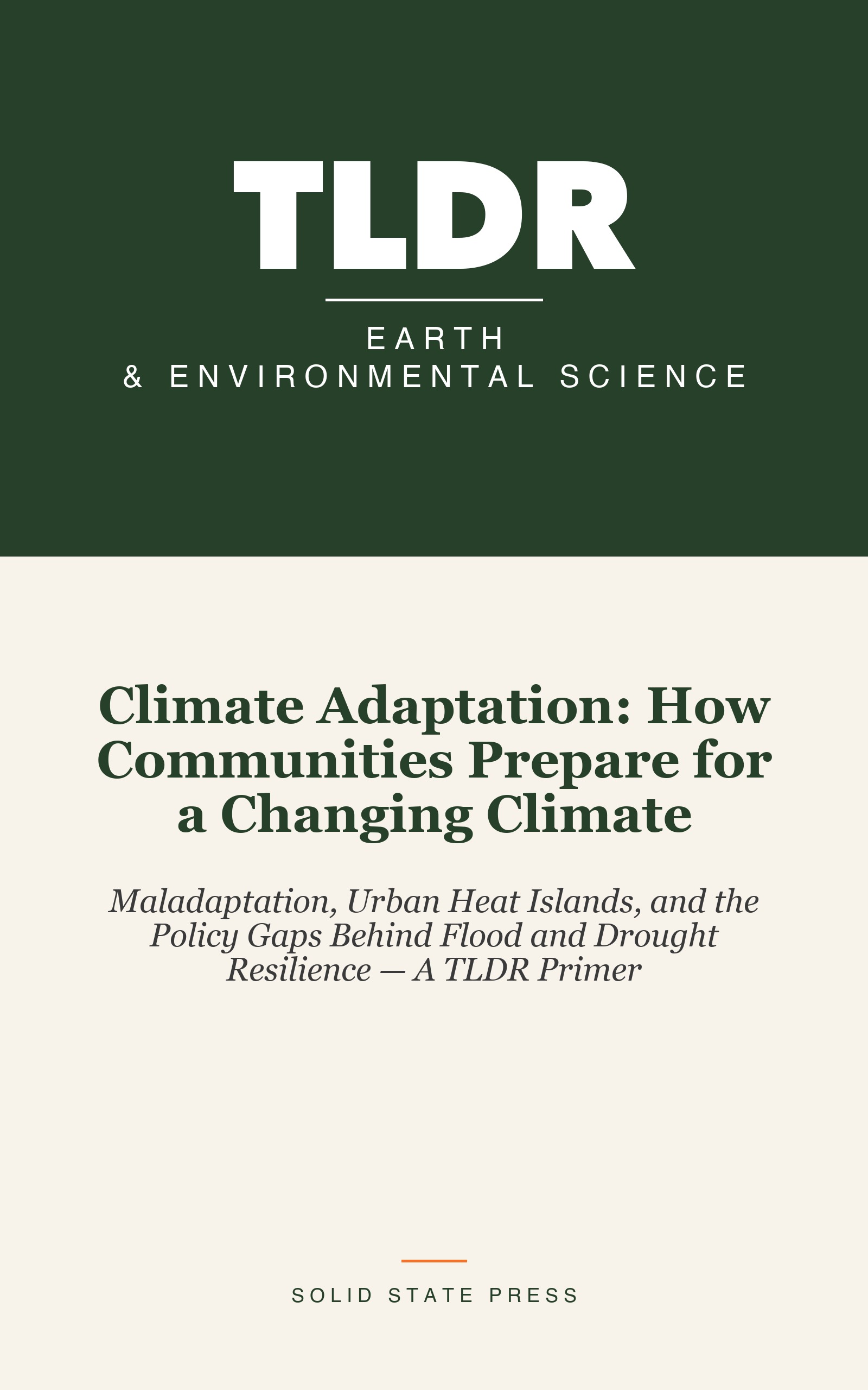 Climate Adaptation: How Communities Prepare for a Changing Climate cover
