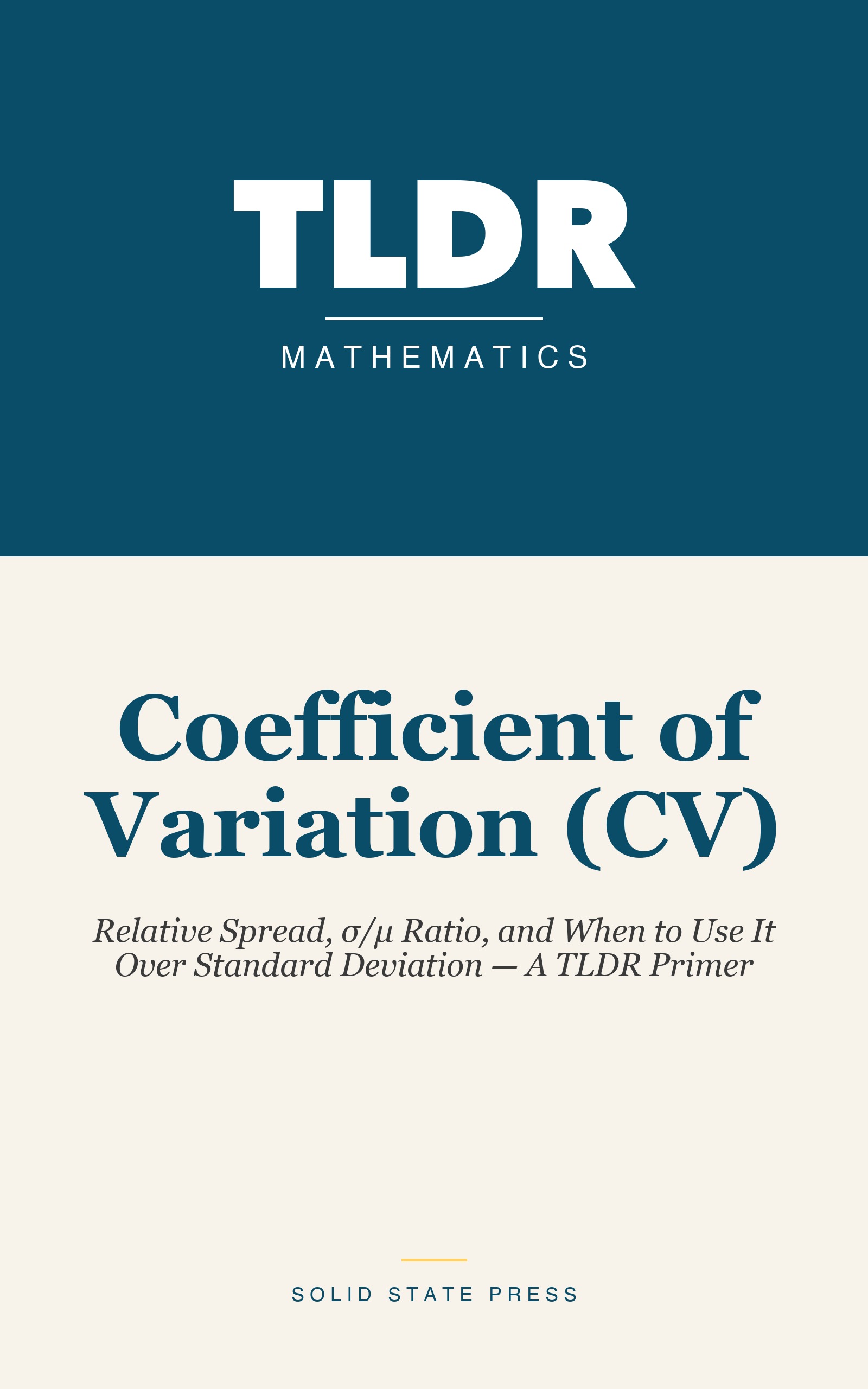 Coefficient of Variation (CV) cover