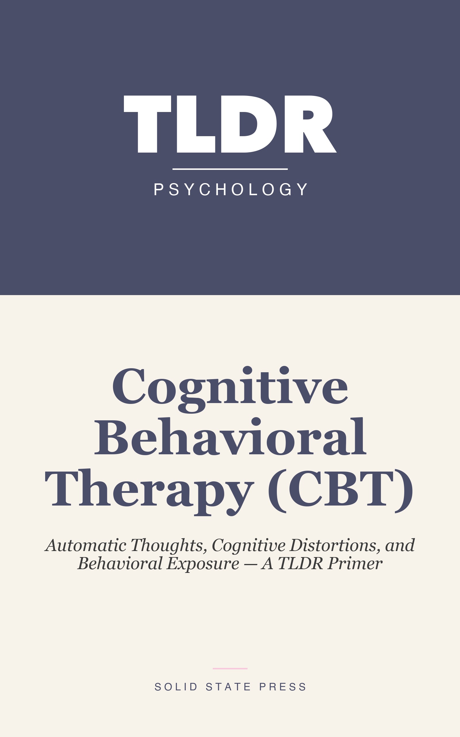 Cognitive Behavioral Therapy (CBT) cover