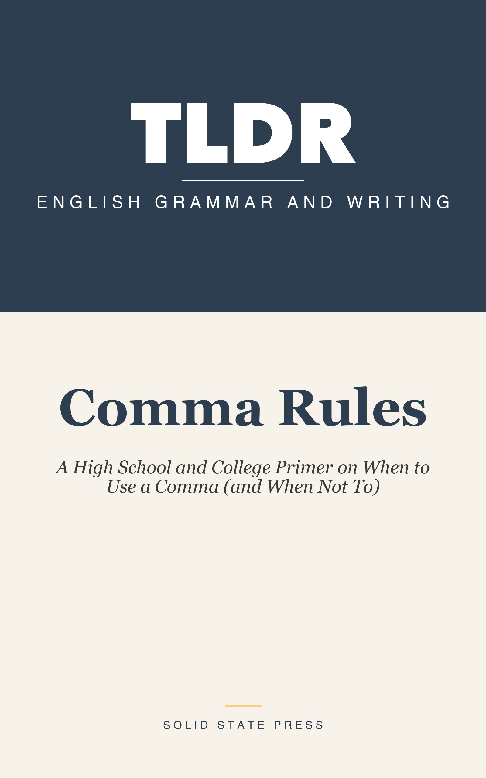 Comma Rules cover