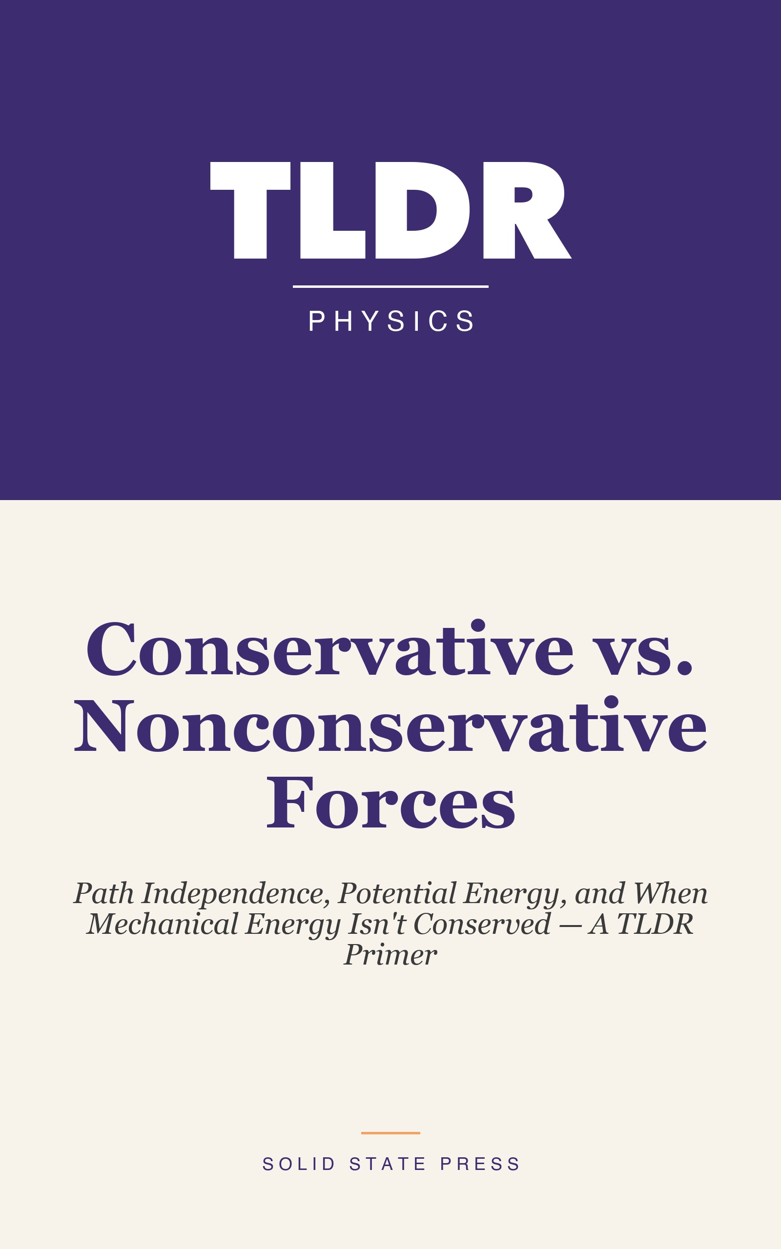 Conservative vs. Nonconservative Forces cover