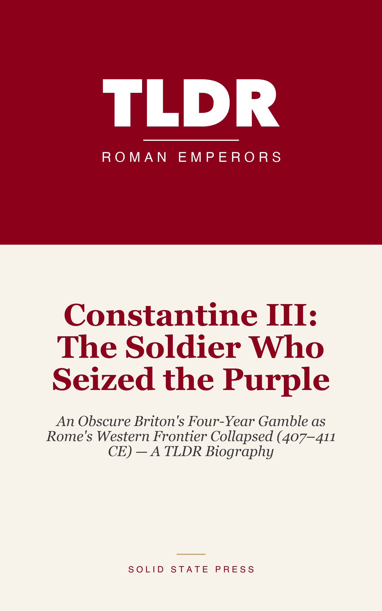 Constantine III: The Soldier Who Seized the Purple cover