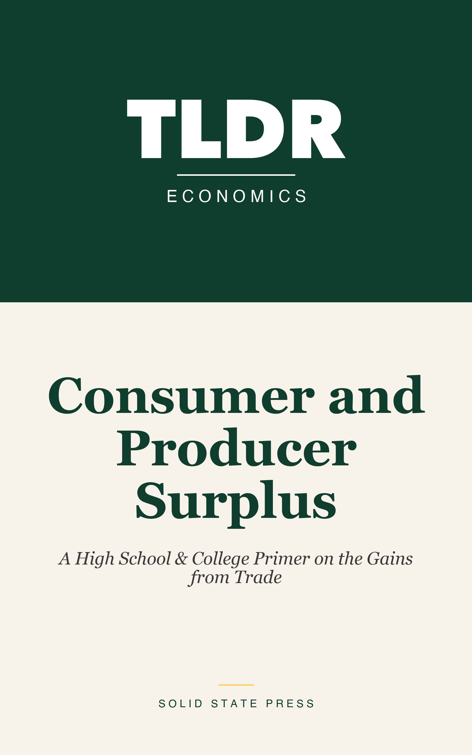 Consumer and Producer Surplus cover