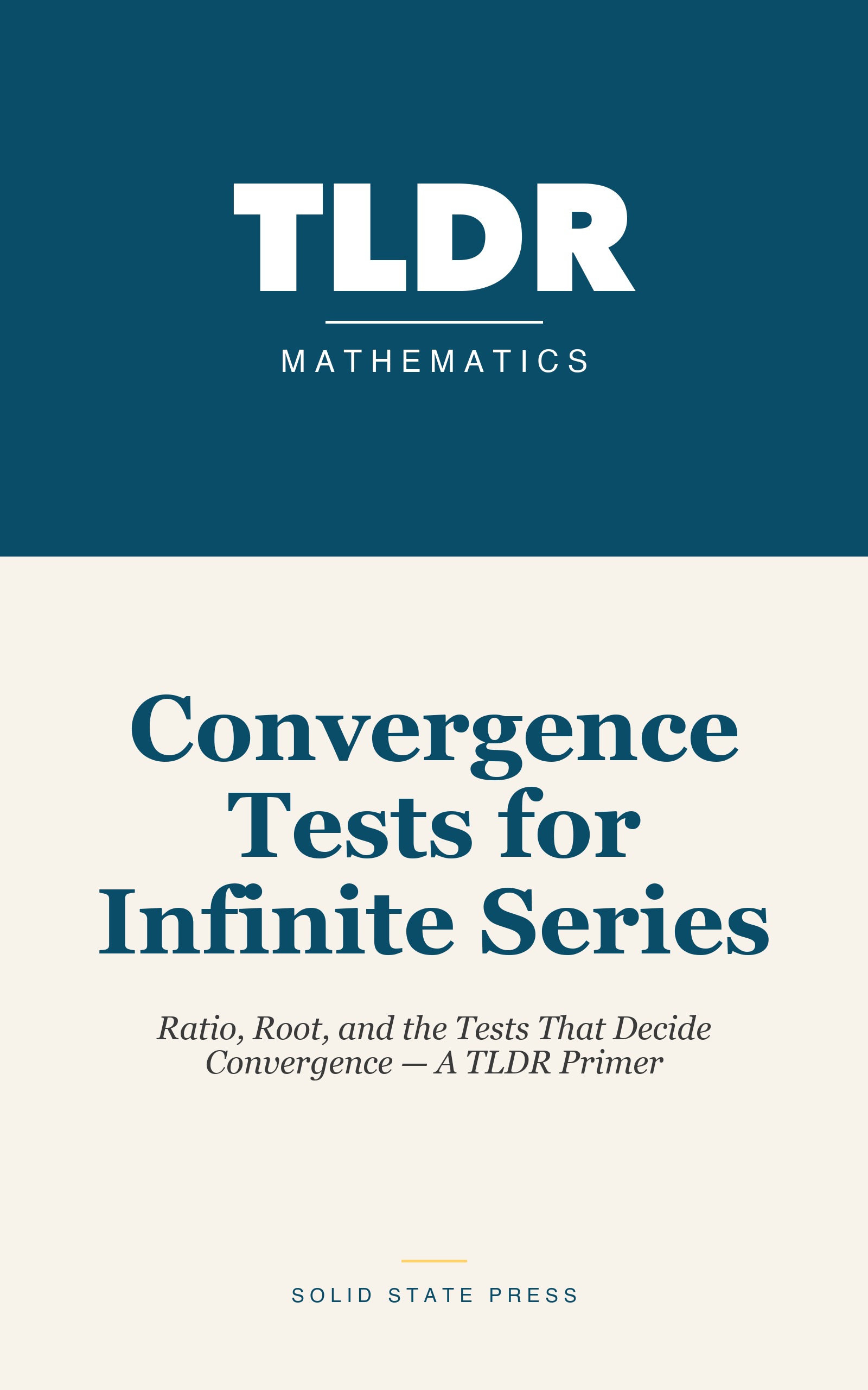 Convergence Tests for Infinite Series cover
