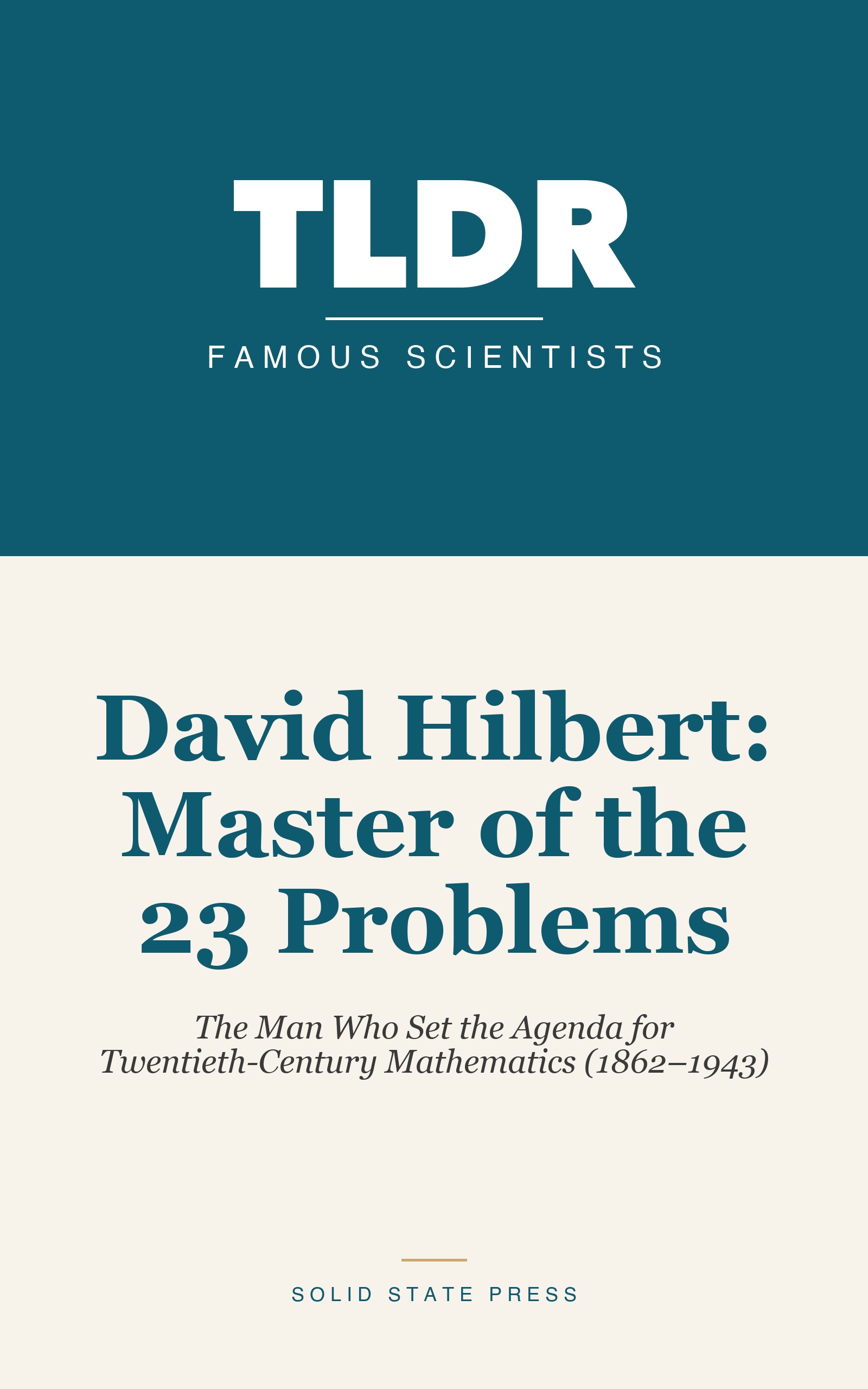 David Hilbert: Master of the 23 Problems cover