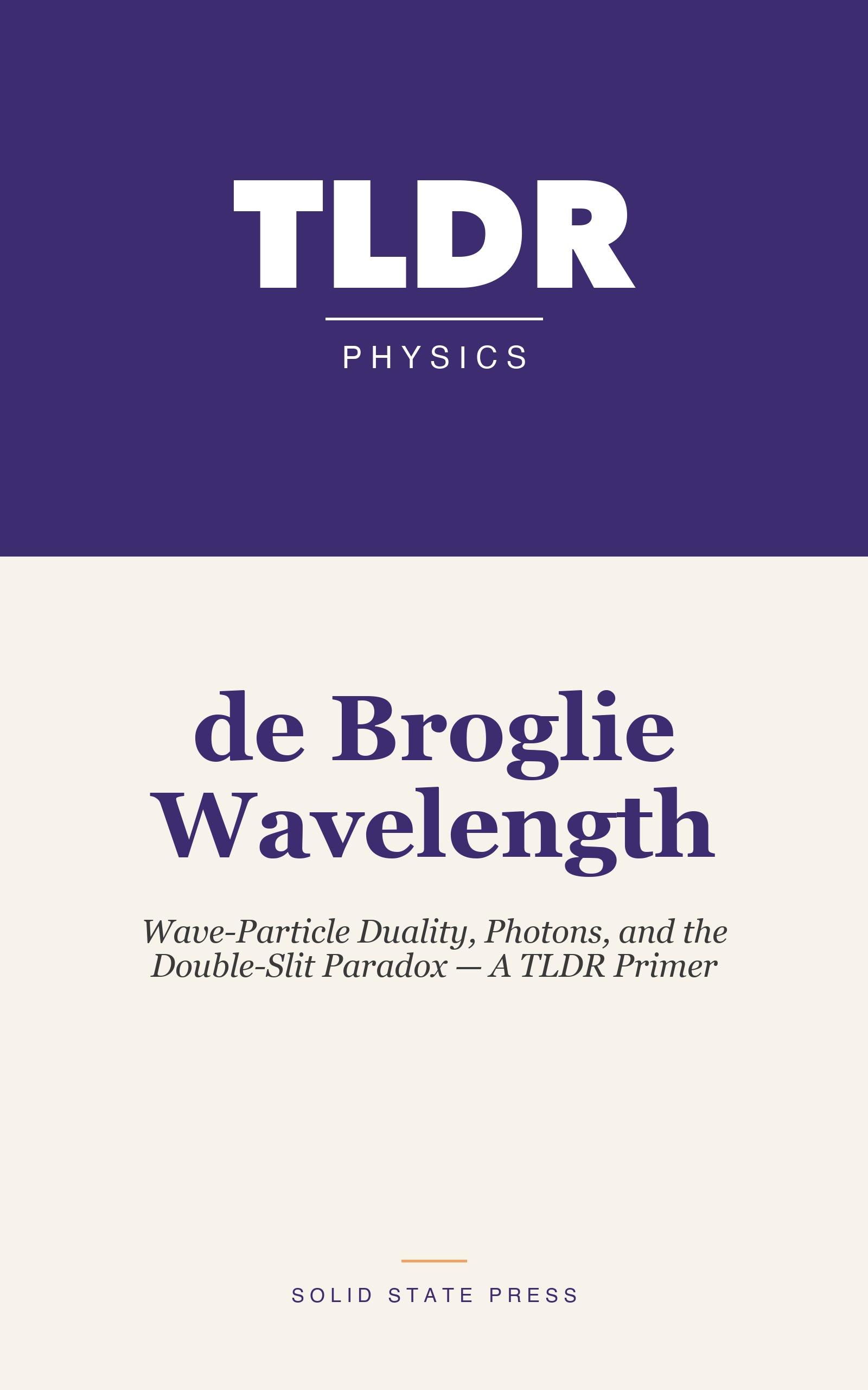 de Broglie Wavelength cover