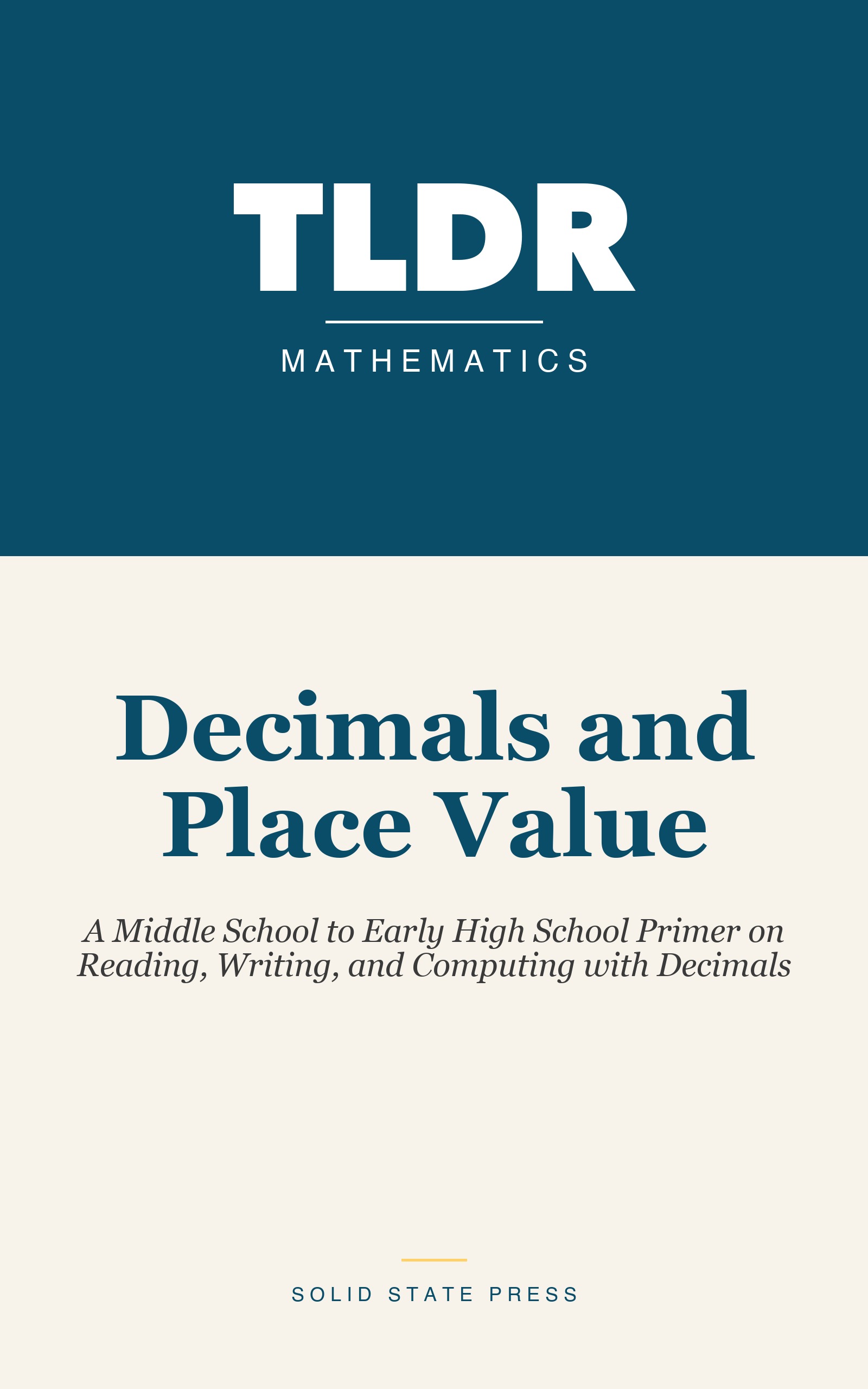 Decimals and Place Value cover