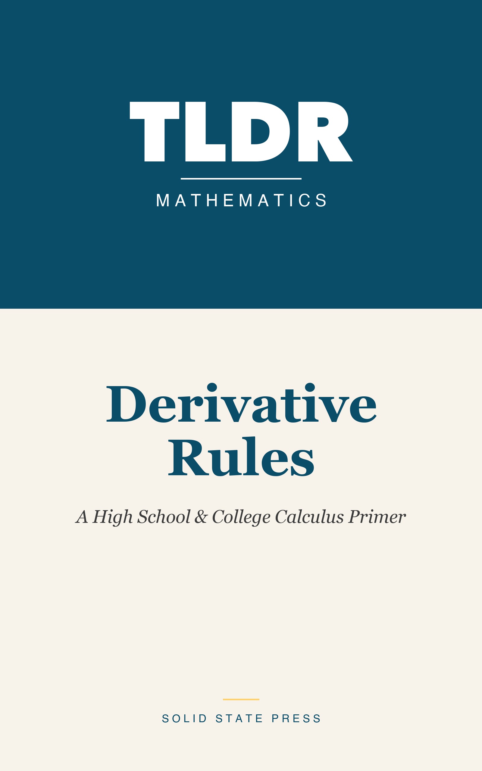 Derivative Rules cover