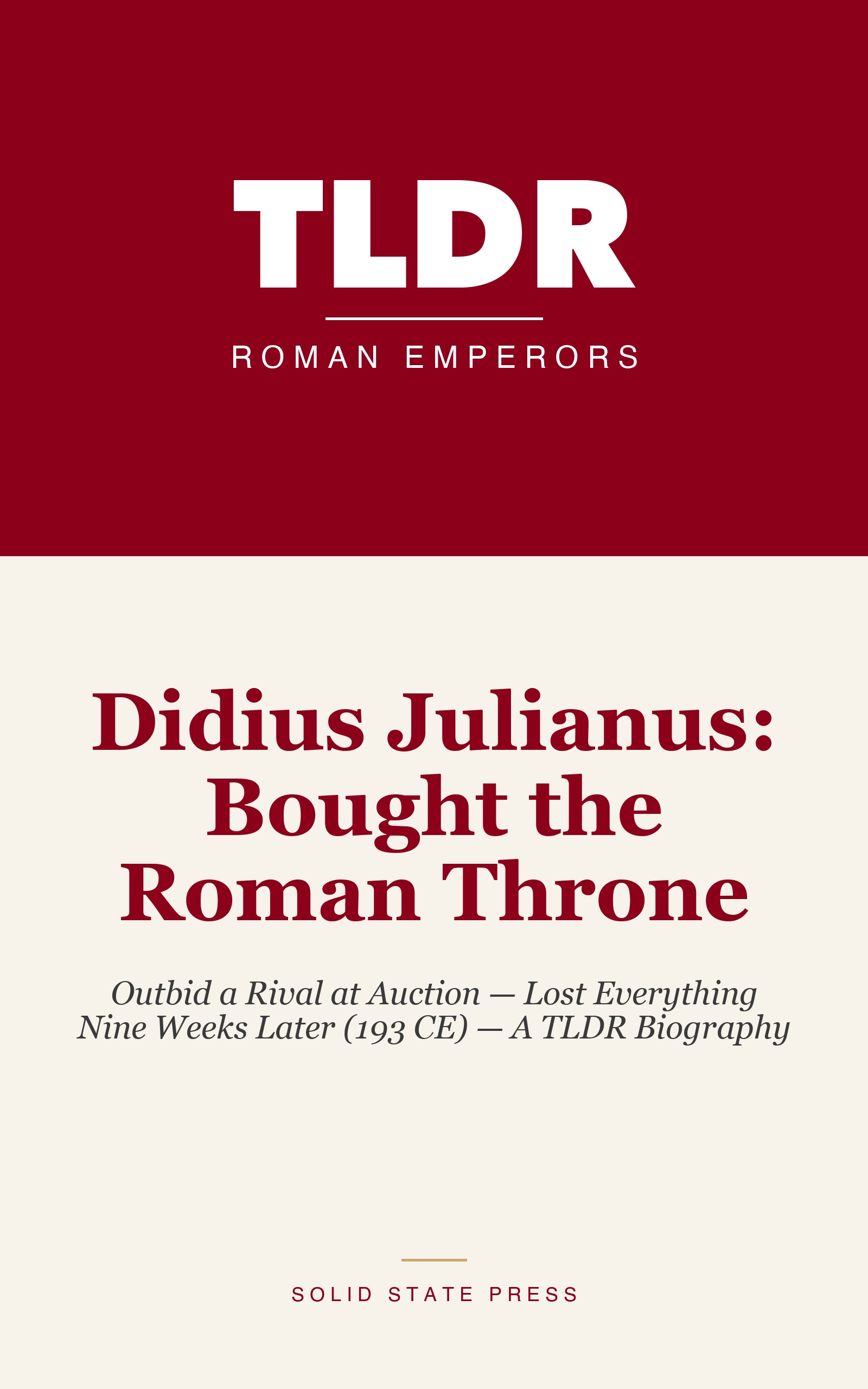 Didius Julianus: Bought the Roman Throne cover