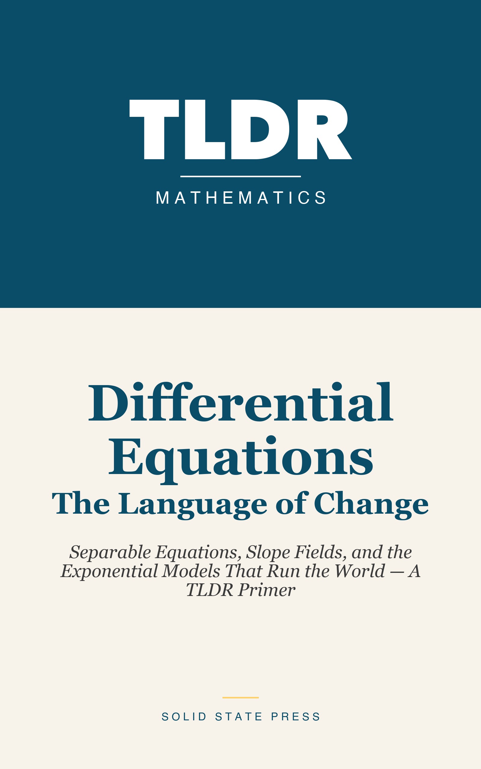 Differential Equations: The Language of Change cover